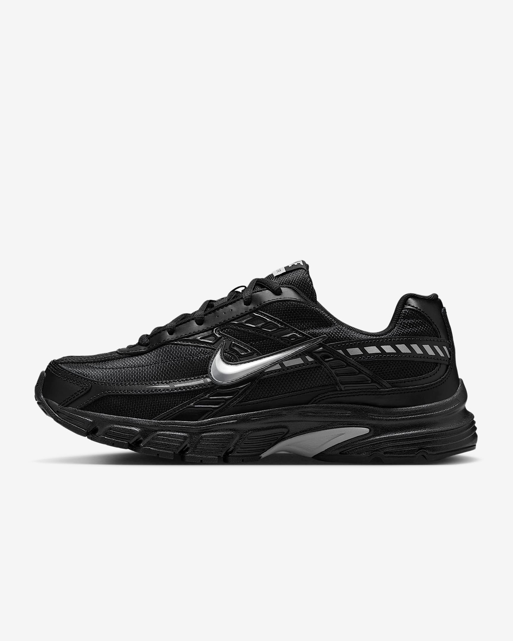 Nike Initiator 男子运动鞋 - 黑/黑/暗烟灰/金属银