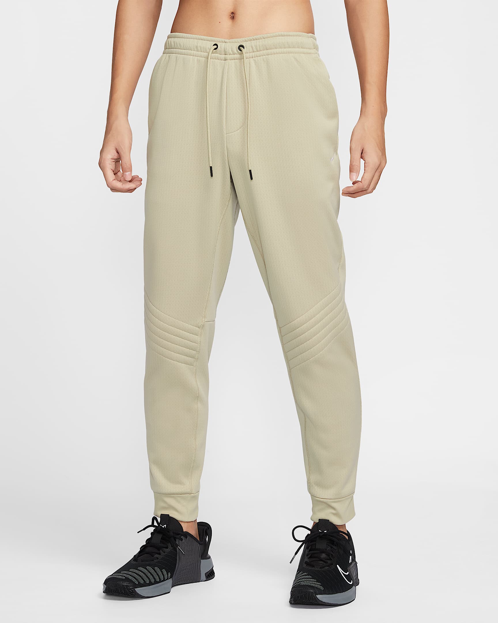 Nike Therma Sphere Therma-FIT 男子拒水冬季款训练长裤 - 沙漠卡其/黑/黑