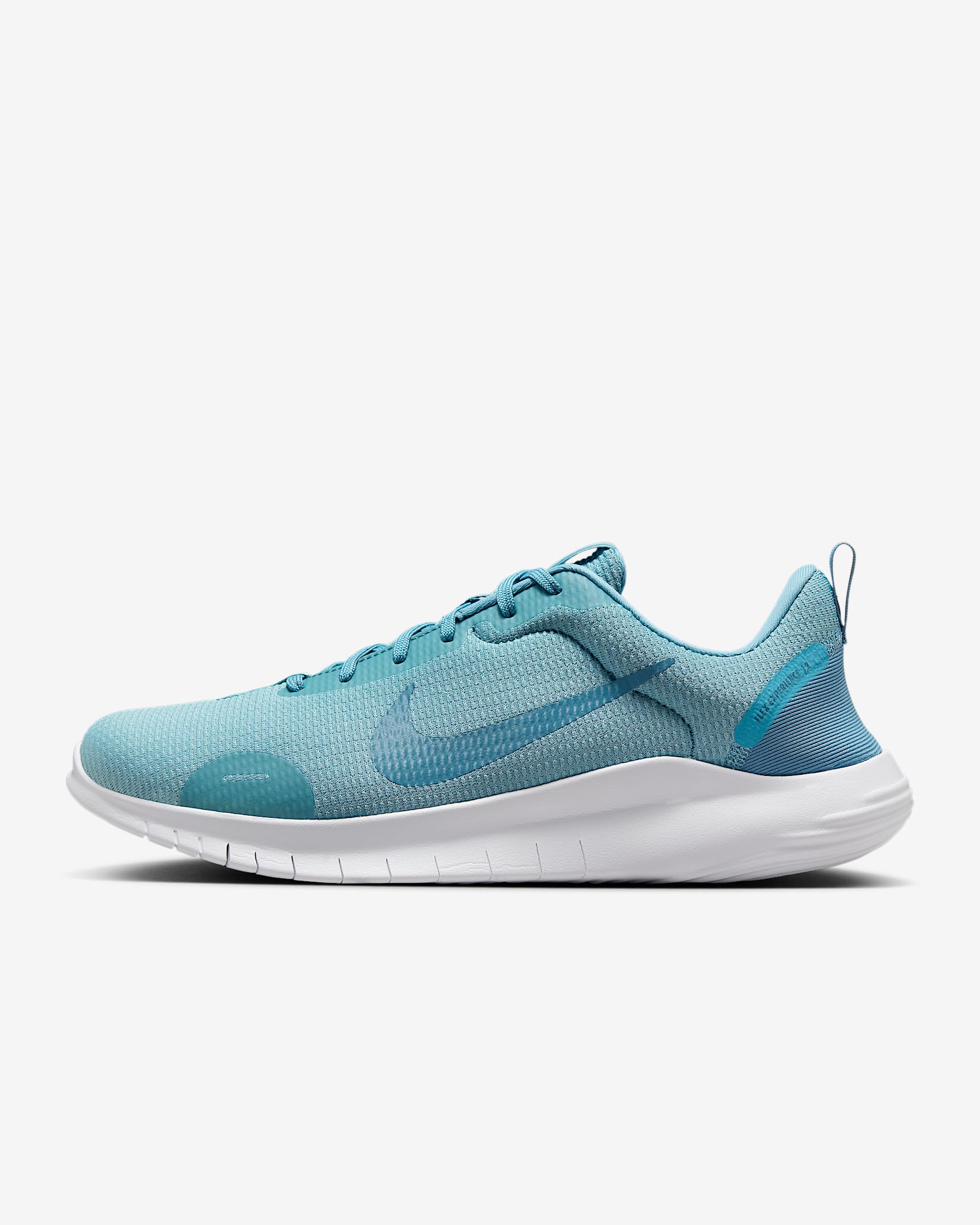 Nike Flex Experience Run 12 男子跑步训练鞋 - 牛仔蓝绿/白色/烟灰蓝