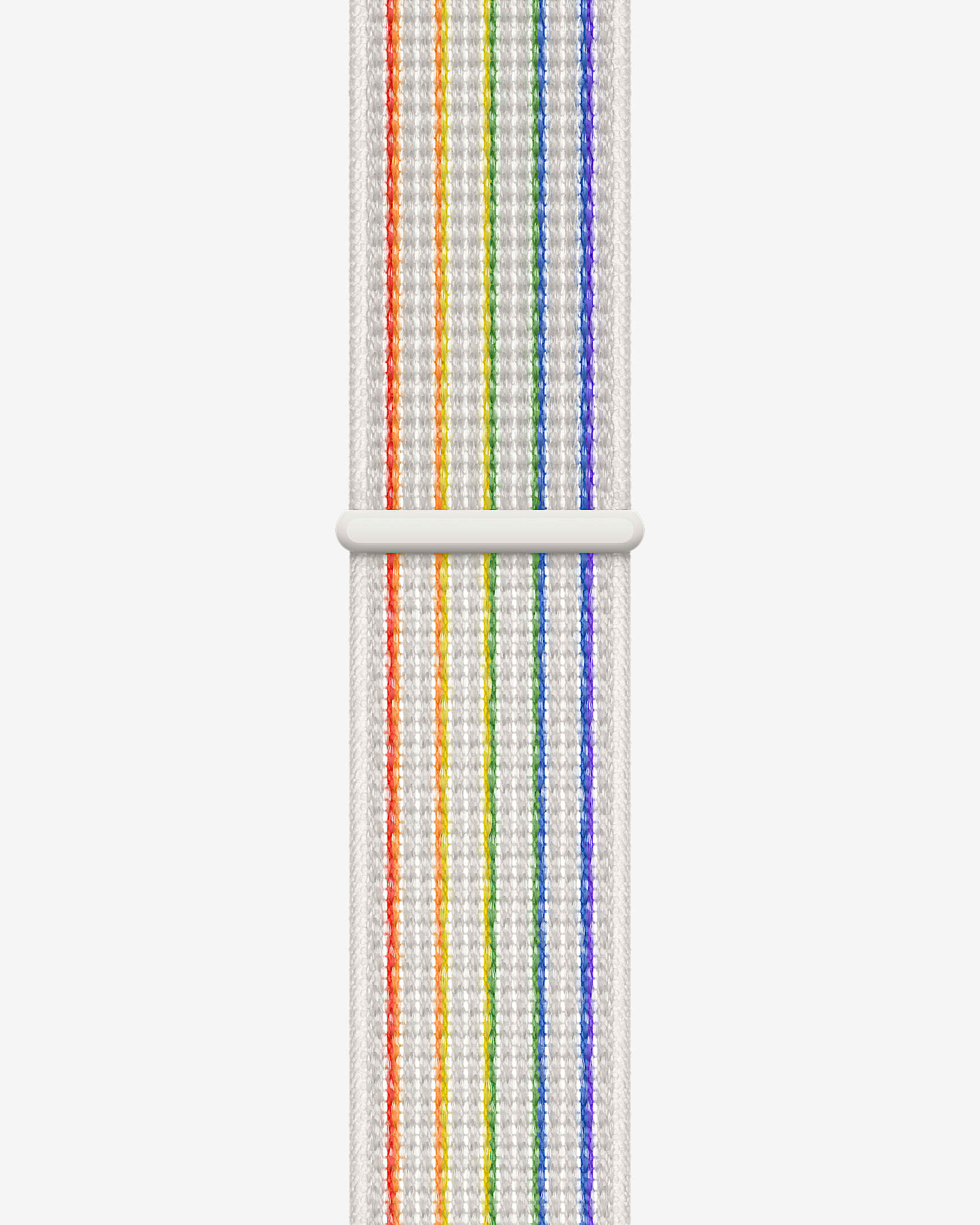 40 毫米白色/多色彩虹版 Nike 回环式运动表带 - 白色/多色