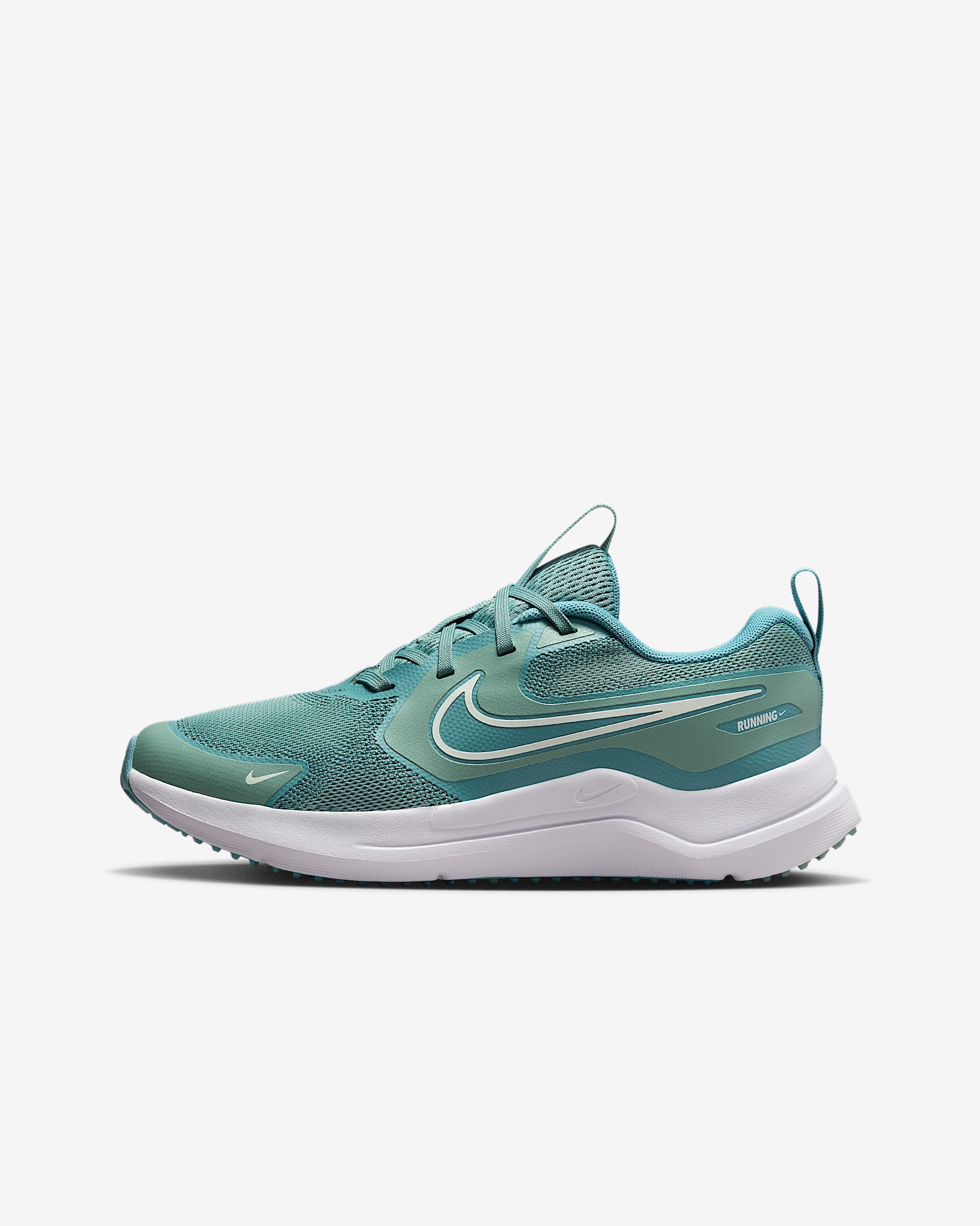 Nike Cosmic Runner 耐克宇宙一号大童公路跑步鞋 - 大炮灰/牛仔蓝绿/白色/帆白