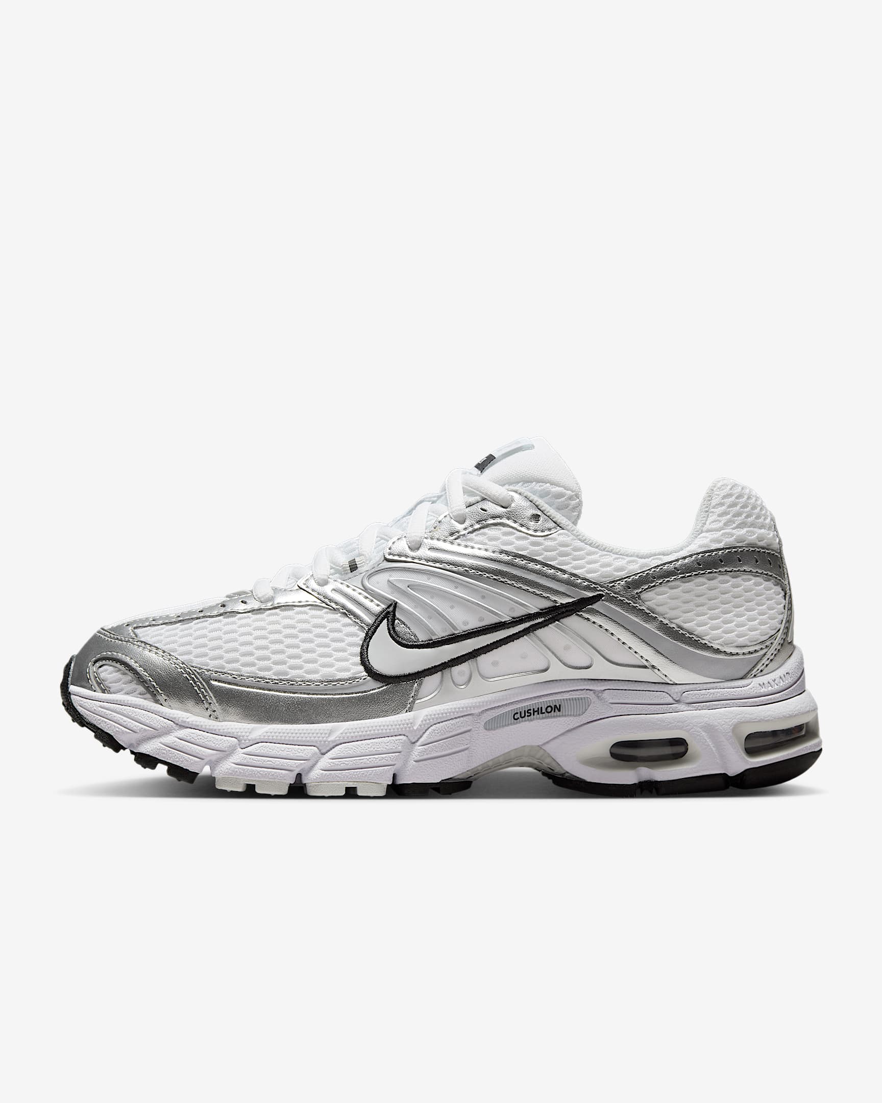 Nike Air Max Moto 2K 女子运动鞋 - 白色/金属银/黑/尘光子色