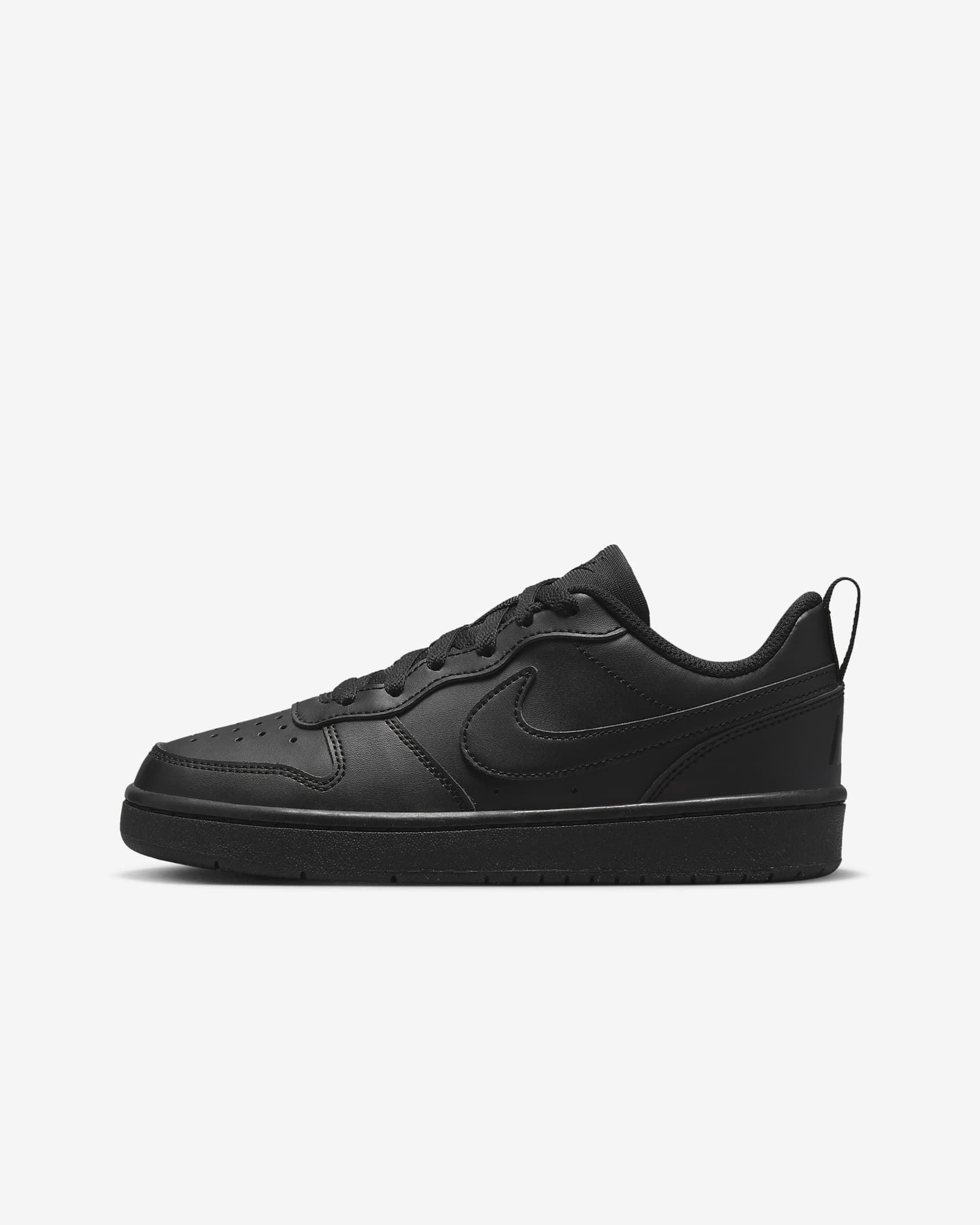 Nike Court Borough Low Recraft 耐克酷菠萝大童运动鞋 - 黑/黑/黑