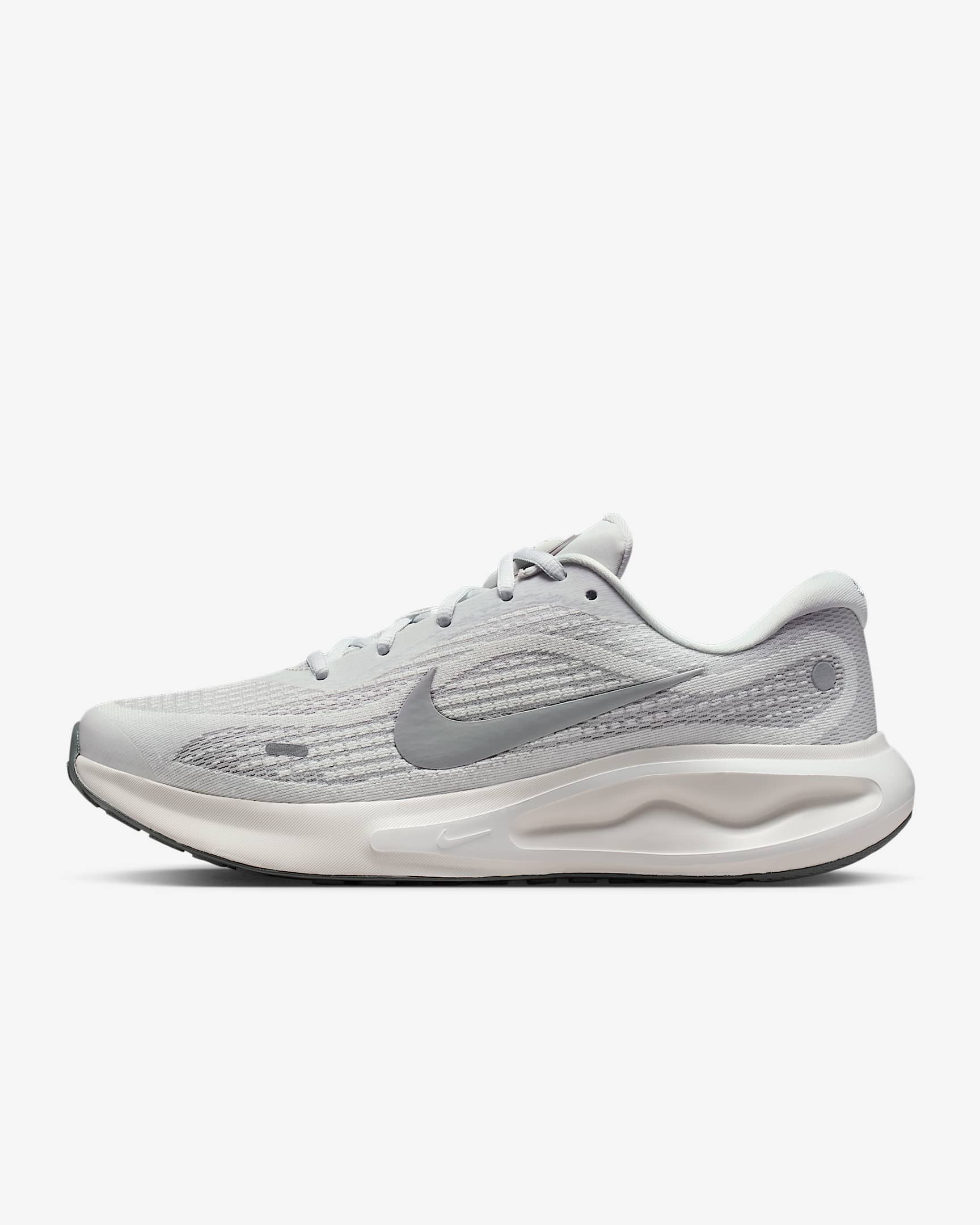 Nike Journey Run 男子透气公路跑步鞋 - 山峰白/幻影灰白/烟灰/浅烟灰