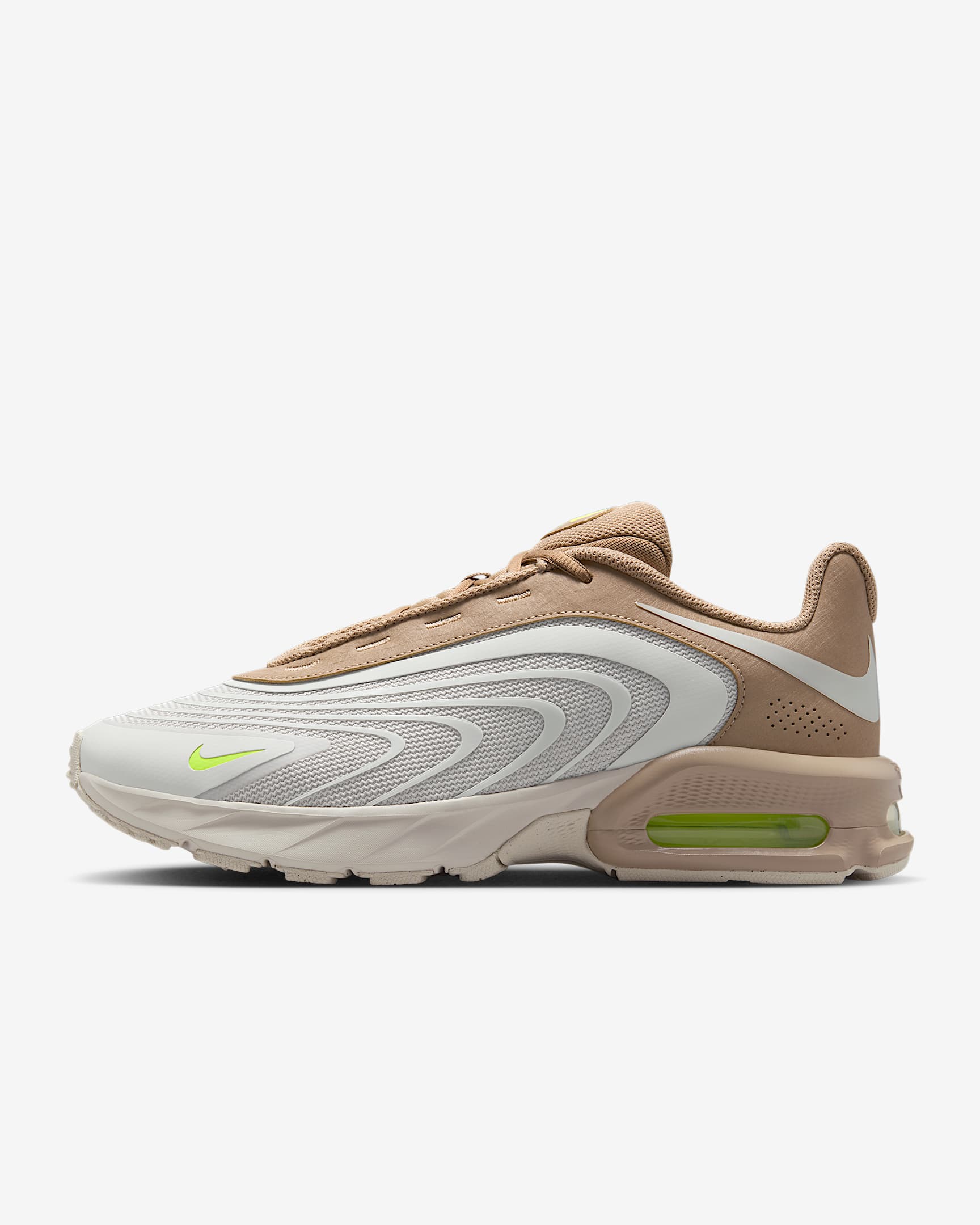 Nike Air Max Fire 男子运动鞋 - 浅骨色/卡其/荧光黄