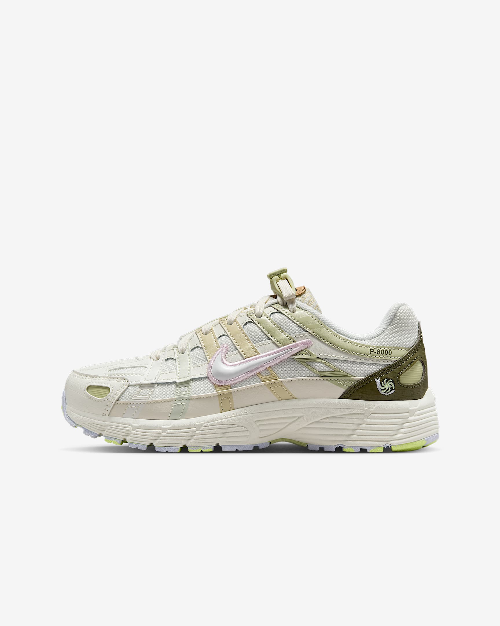 Nike P-6000 大童复古跑鞋风运动鞋 - 帆白/帆白/淡象牙白/白色