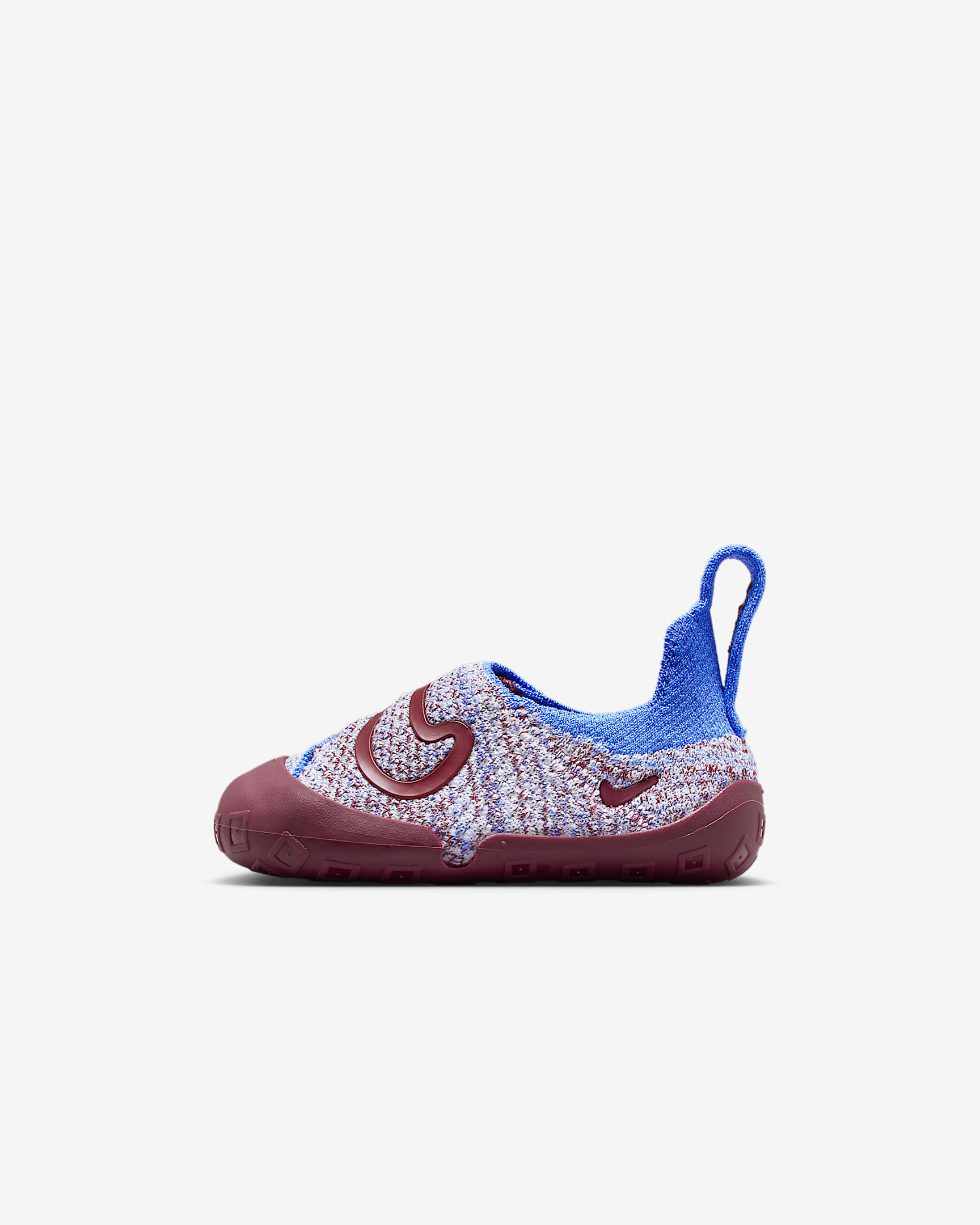 Nike Swoosh 1 婴童易穿脱运动鞋宝宝勾学步鞋 - 极地蓝/帆白/灰石板蓝/队红