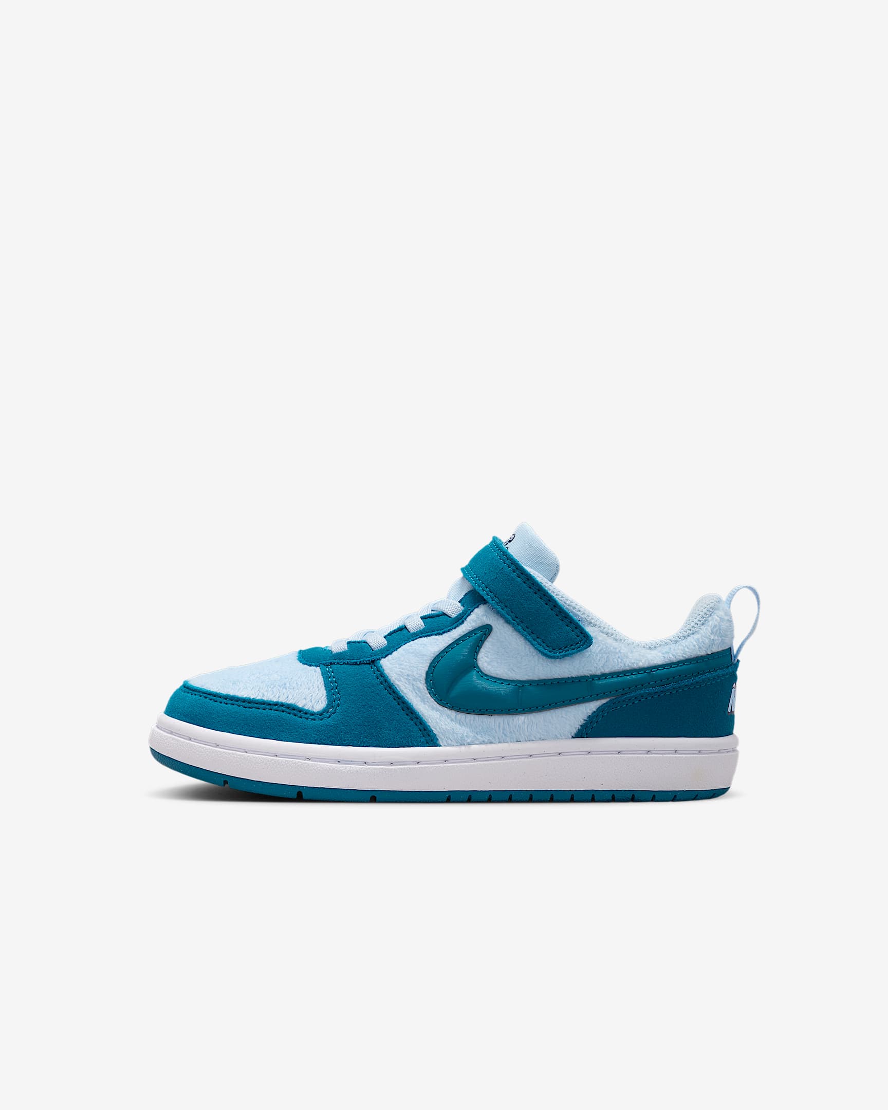 Nike Court Borough Low Recraft 耐克酷菠萝幼童运动鞋 - 天青石蓝/白色/深渊绿