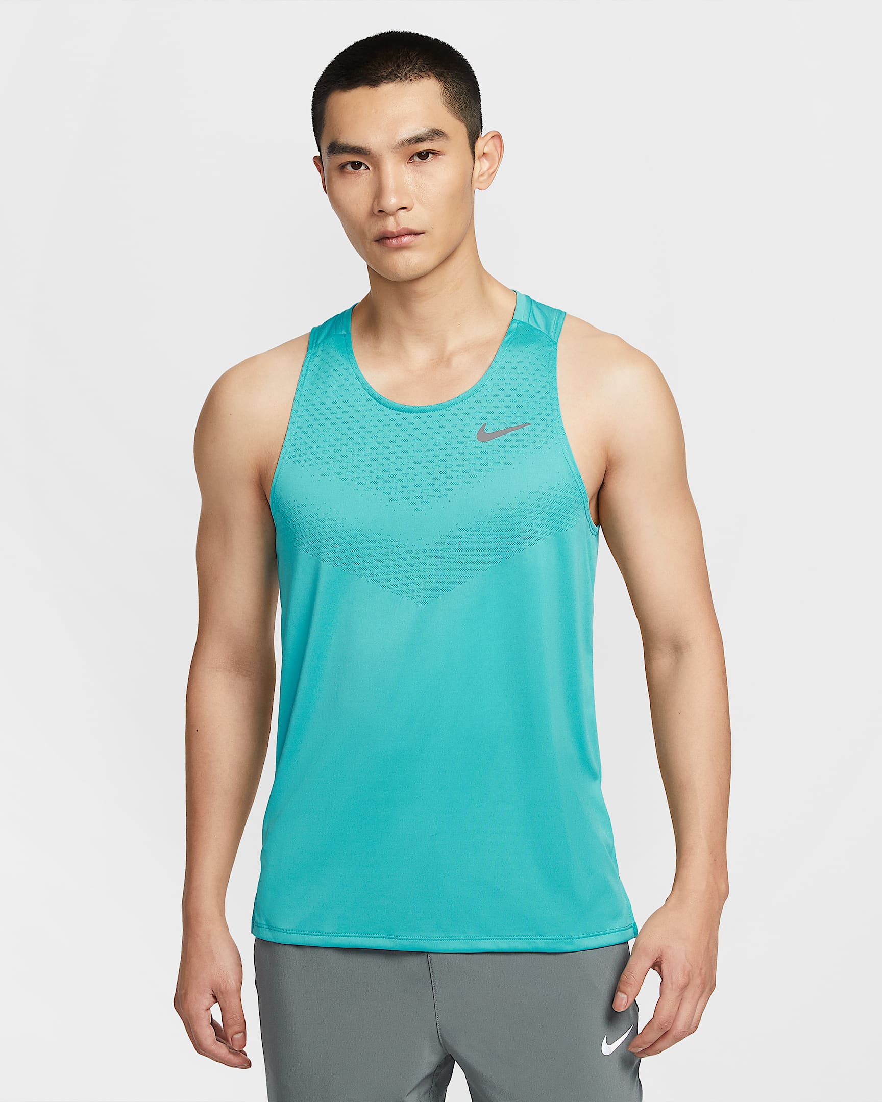 Nike Stride Dri-FIT ADV 男子速干跑步背心 - 仙人掌绿