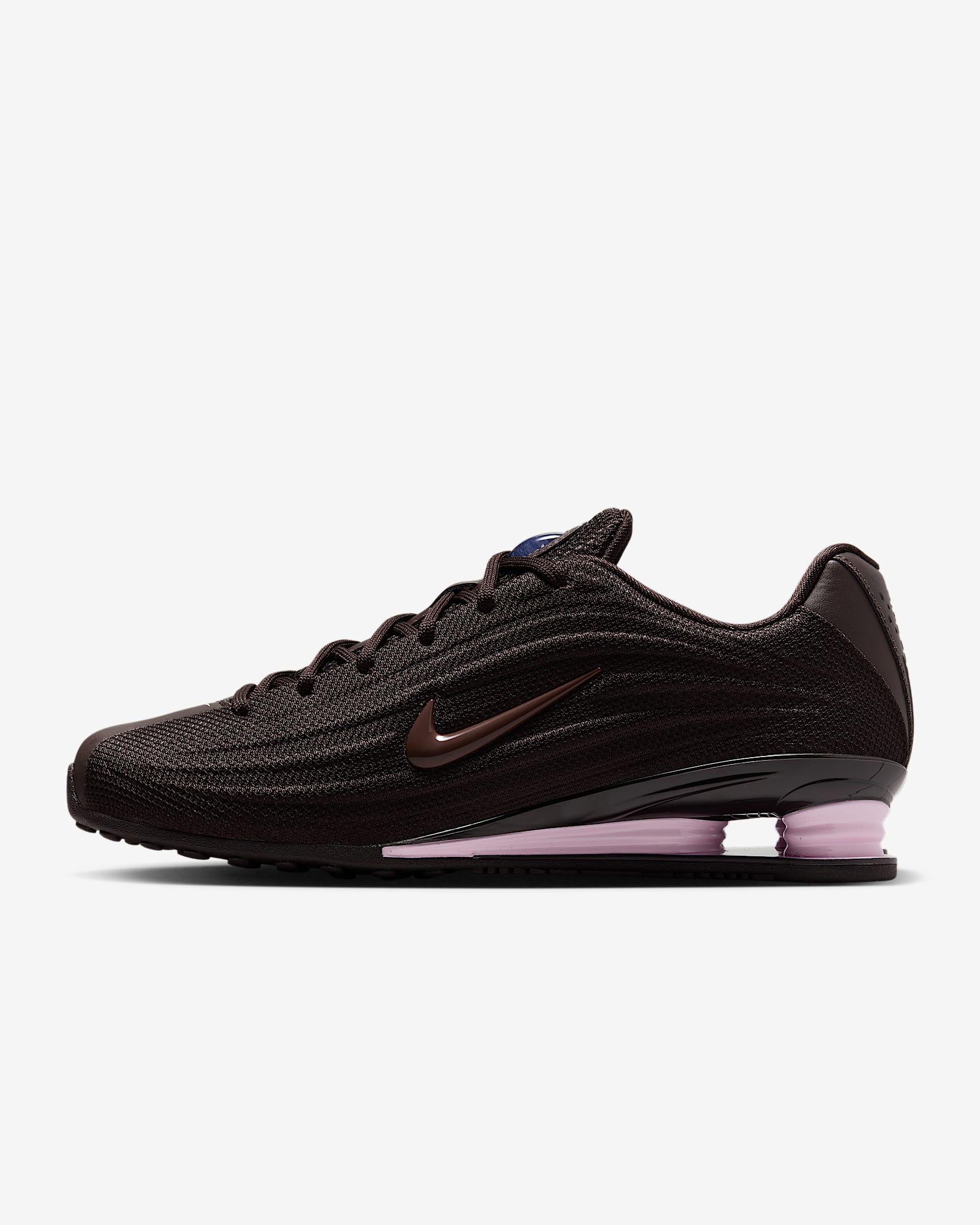 Nike Shox Z 女子气柱运动鞋 - 丝绒棕/黑/泡沫粉/浅巧克力色