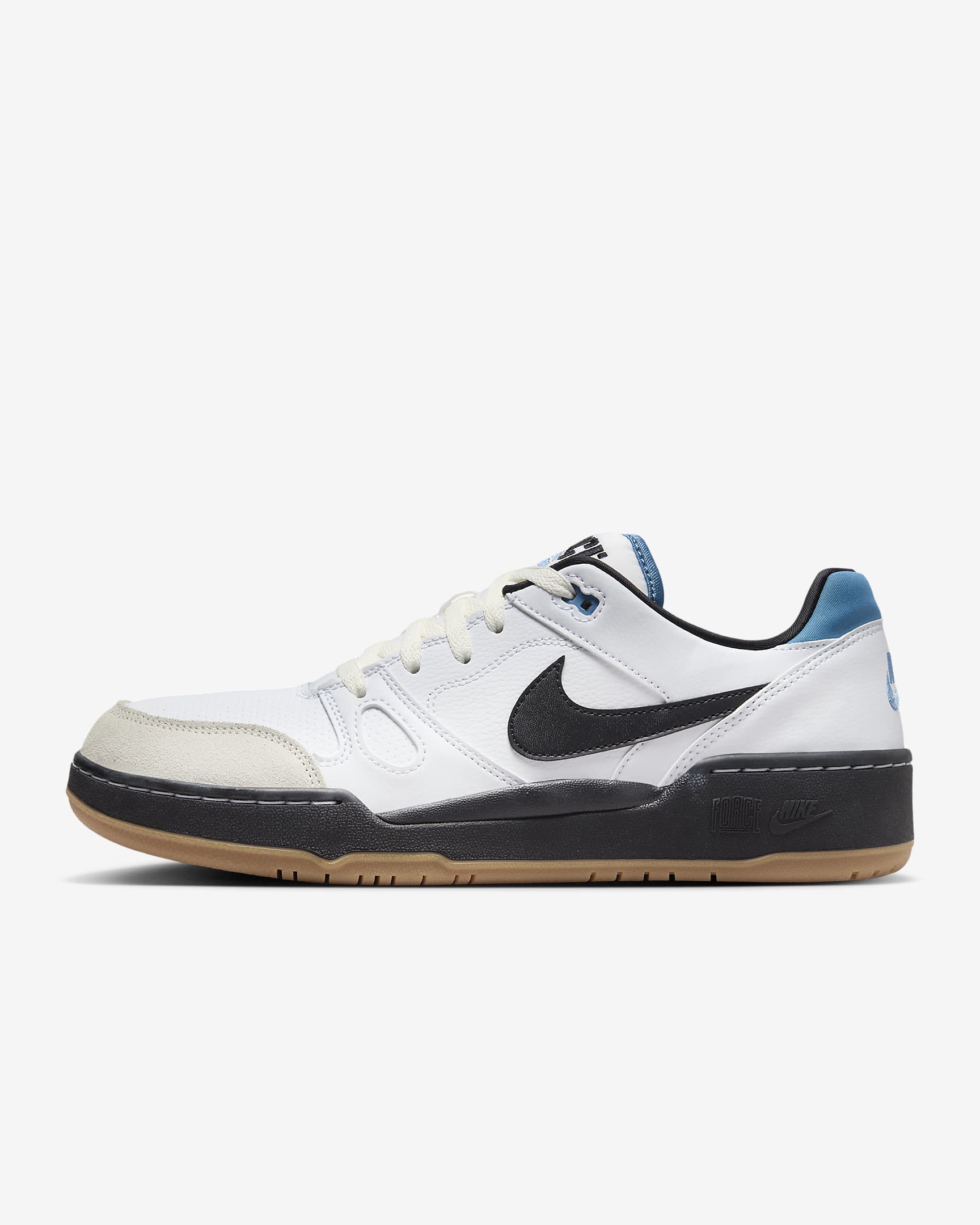 Nike Full Force Low 男子运动鞋 - 白色/幻影灰白/爱琴海风暴蓝/黑