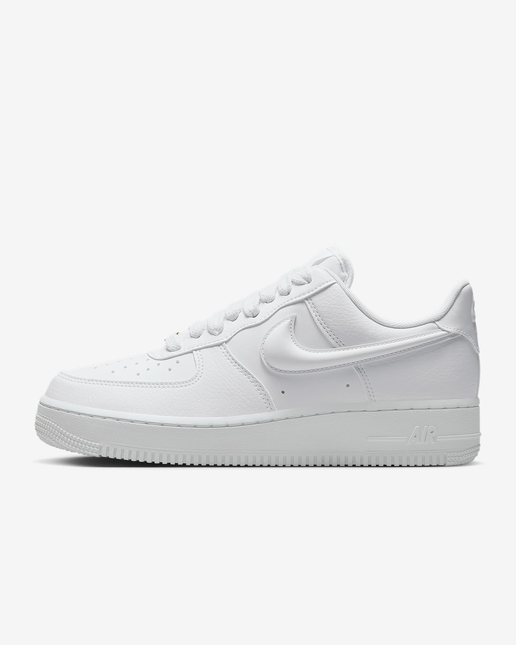 Nike Air Force 1 '07 女子空军一号运动鞋 - 白色/黑/金属色/白色