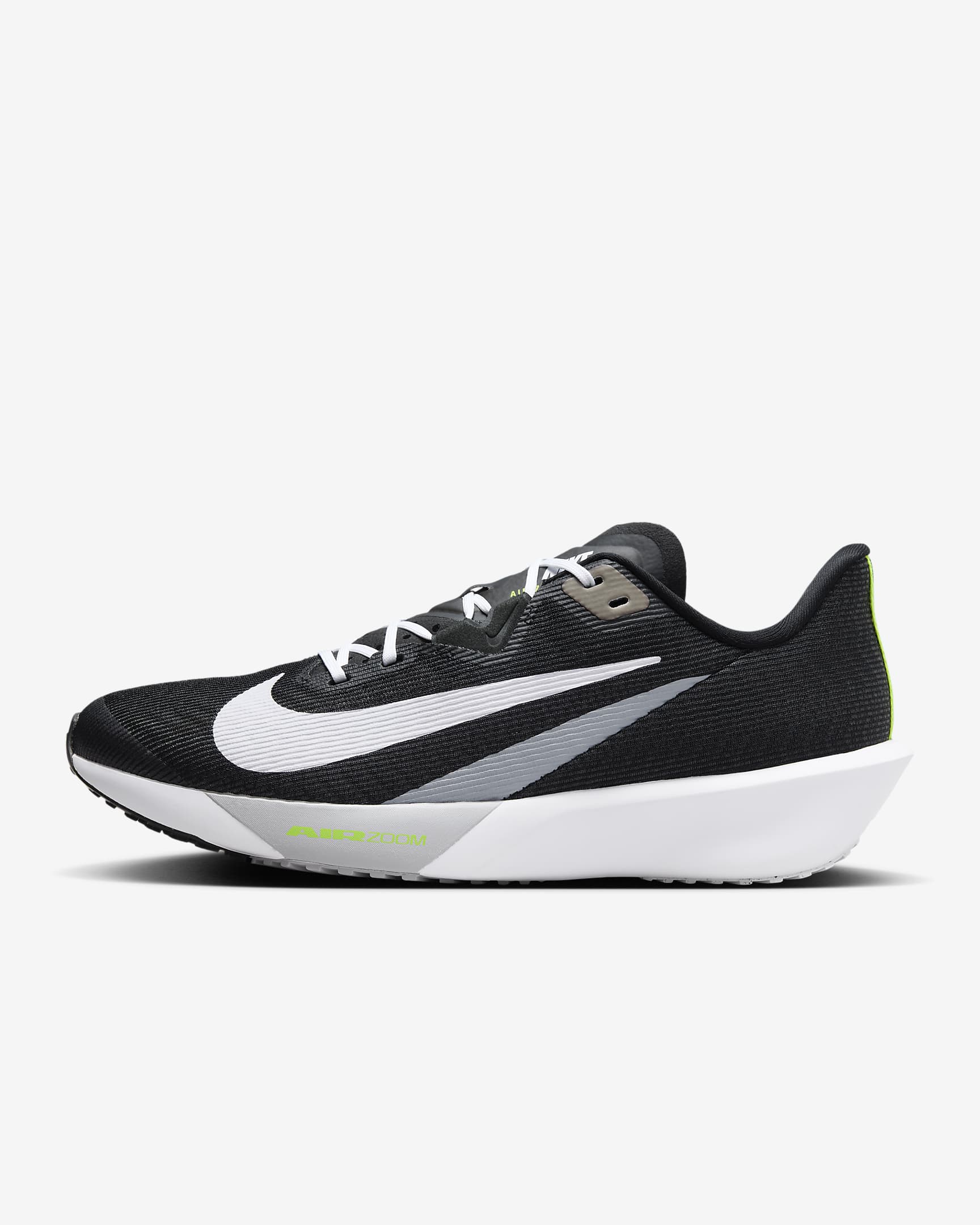 Nike Zoom Rival Fly 4 男子公路竞速跑步鞋 - 黑/狼灰/荧光黄/白色