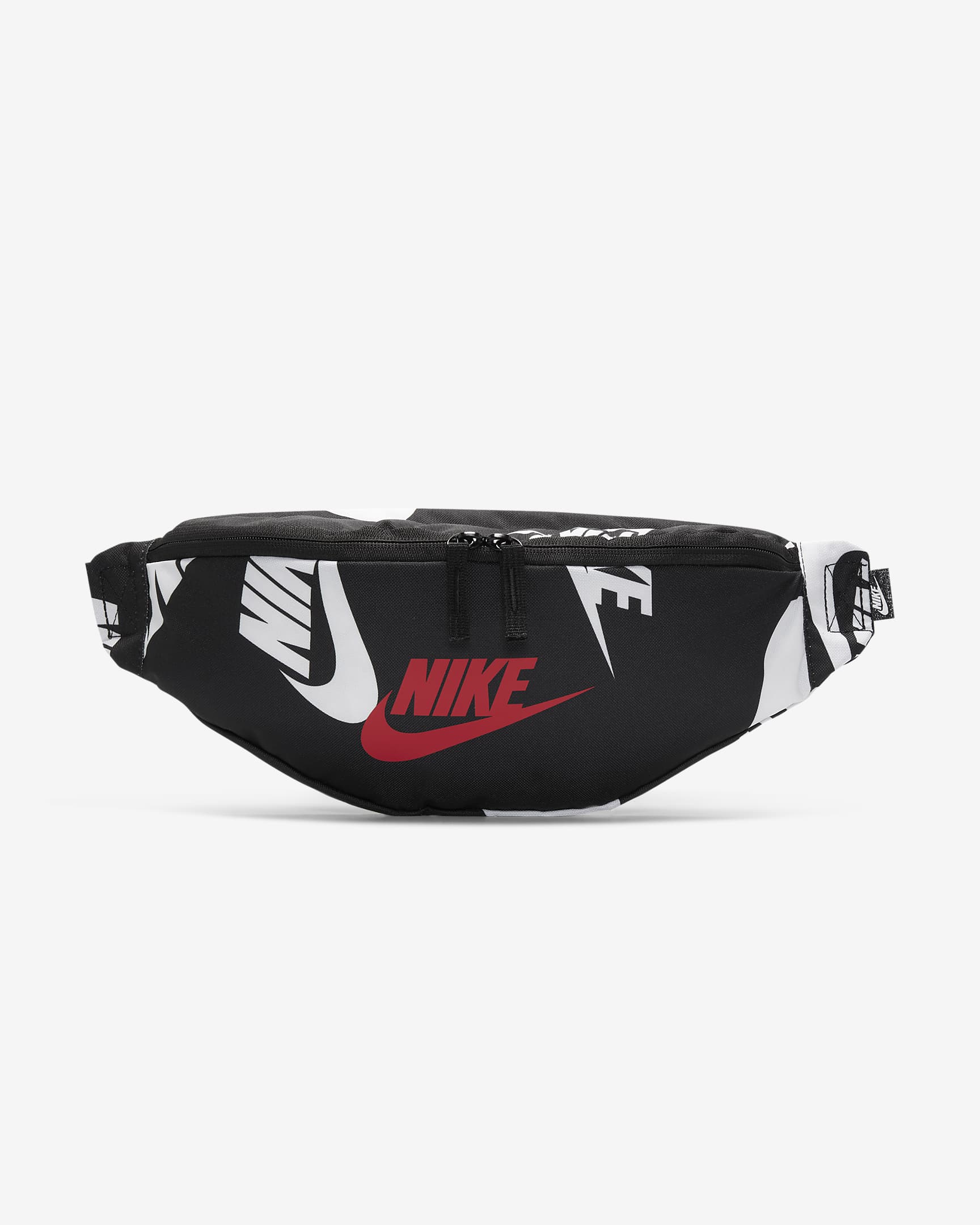 Nike Heritage 腰包 - 黑/黑/大学红