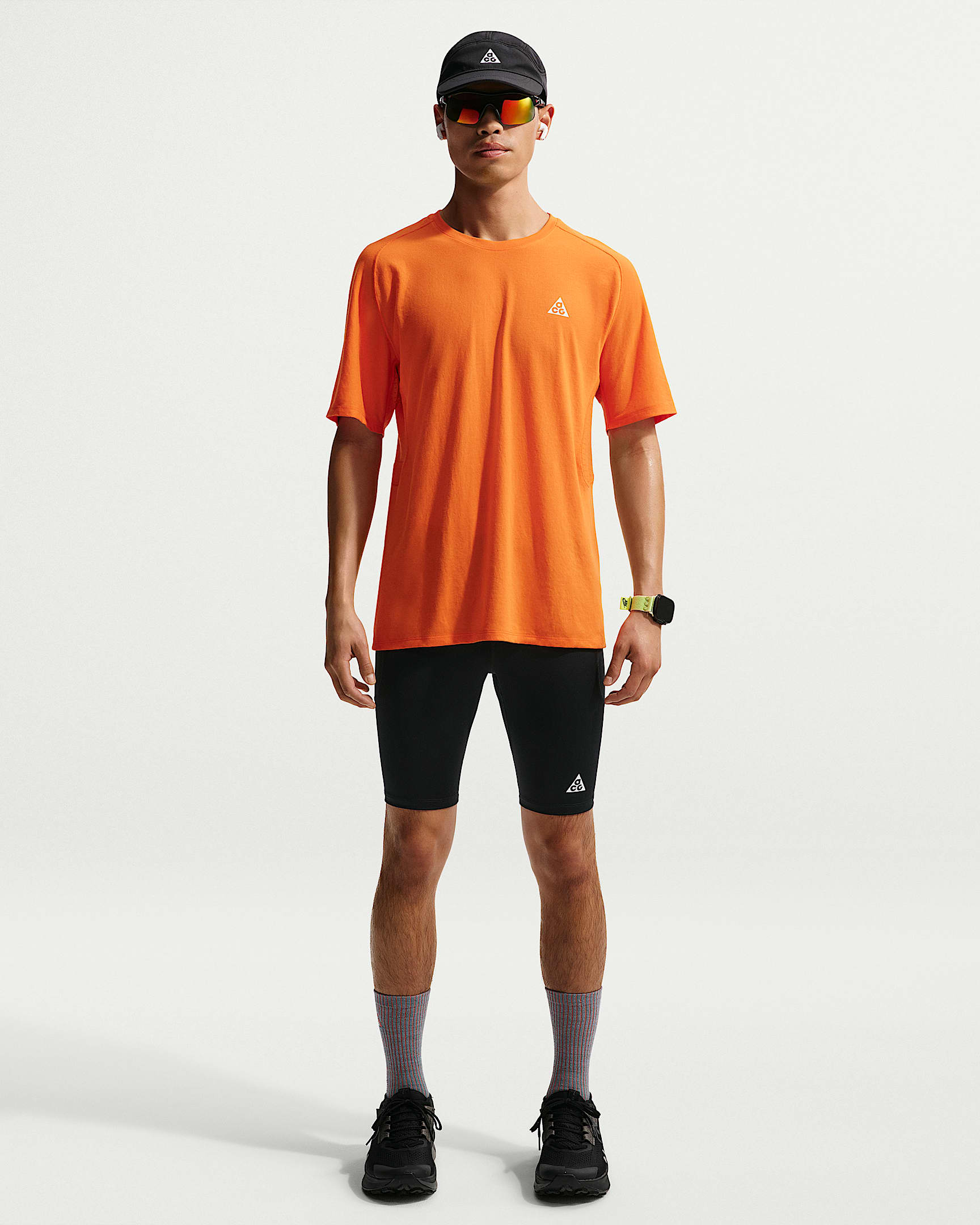 Nike ACG "Lava Loops" Dri-FIT ADV 男子速干越野跑紧身短裤 - 黑/山峰白