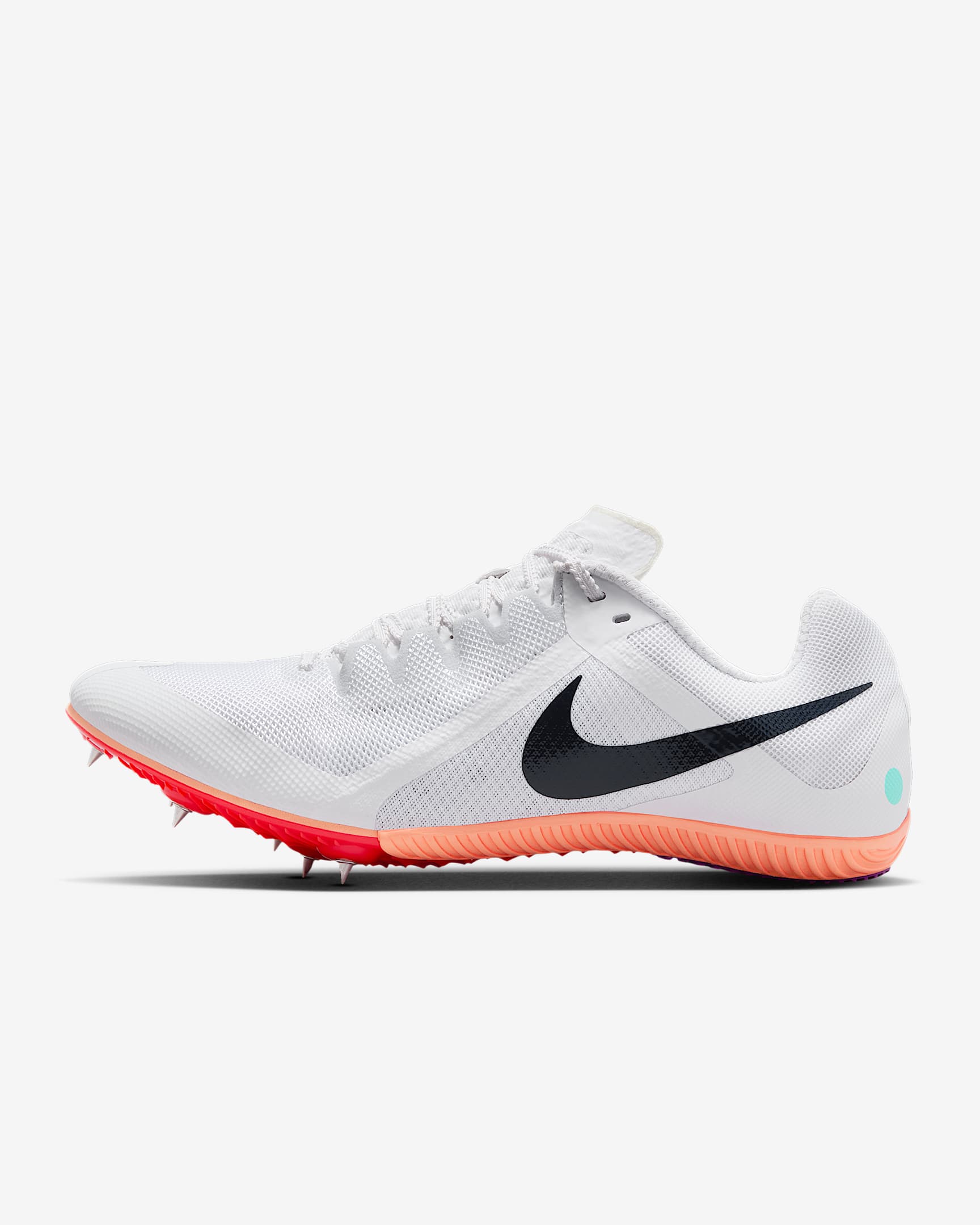 Nike Zoom Rival Multi 男子田径钉鞋 - 白色/亮深红/超级紫罗兰色/黑曜石色