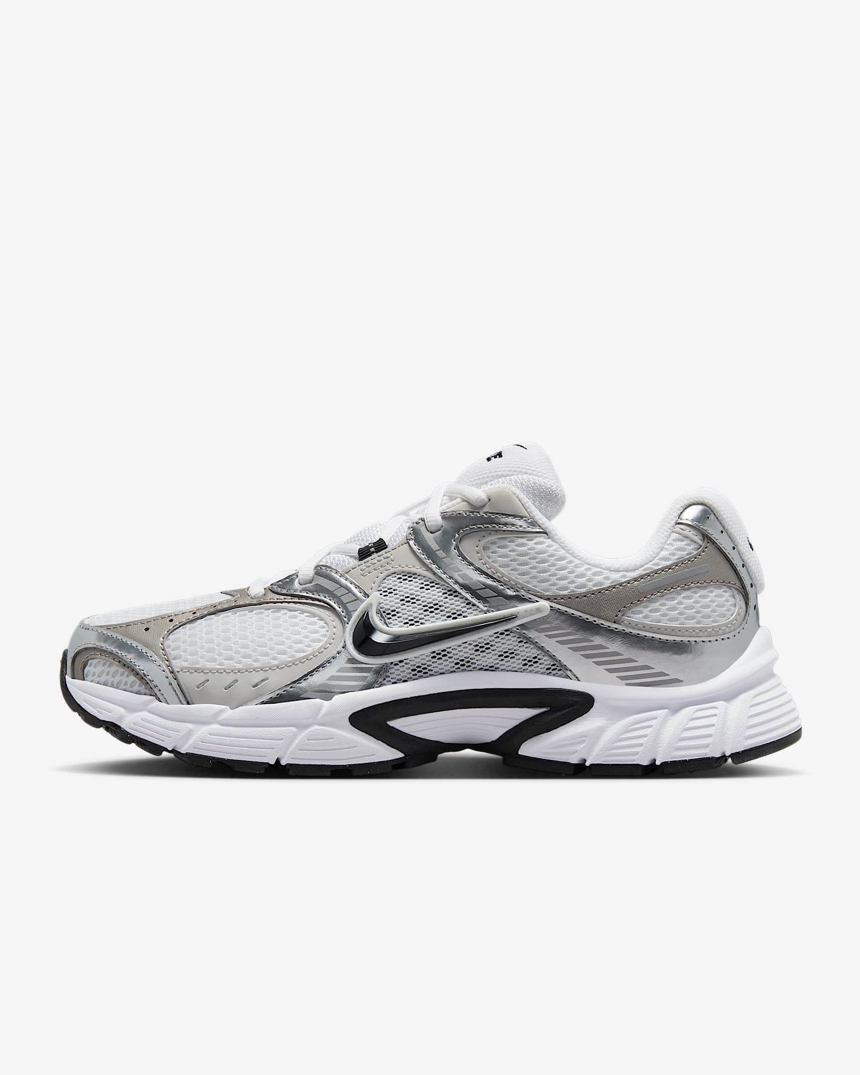 Nike V5 RNR 女子反光装饰运动鞋 - 白色/苍野灰/金属银/黑