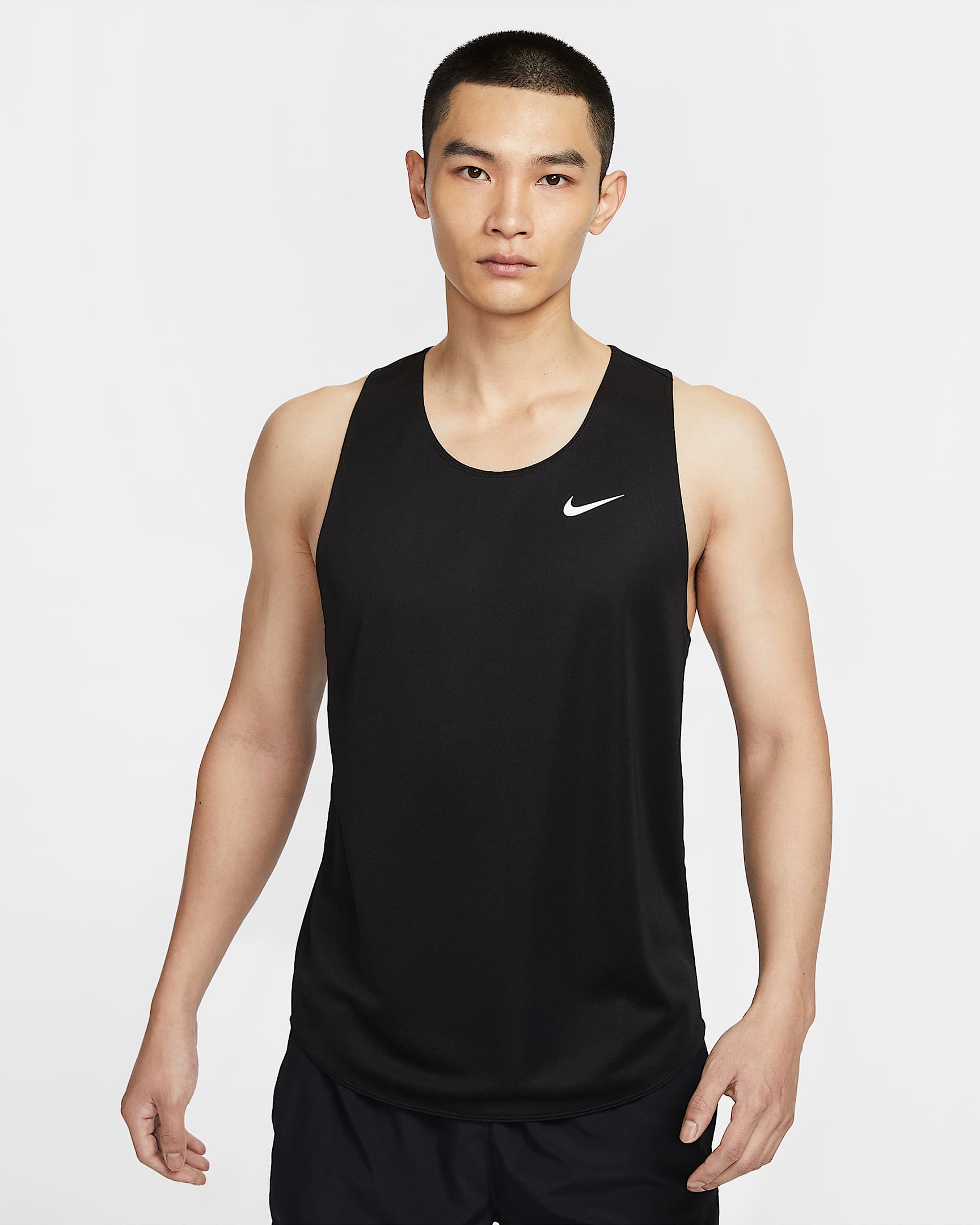 Nike Dri-FIT Stock Fast 男子速干背心 - 黑