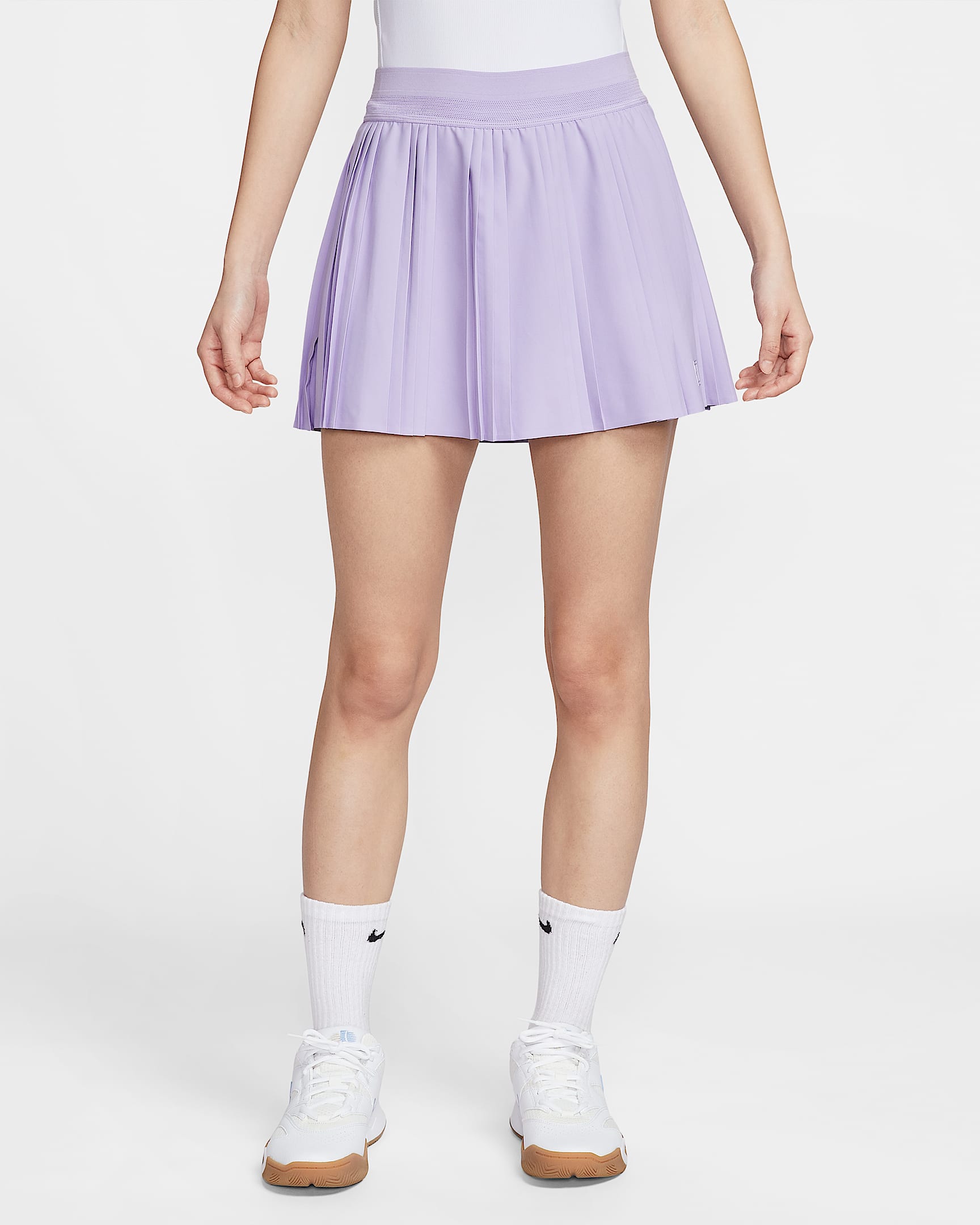 NikeCourt Advantage Dri-FIT 女子速干褶裥网球半身百褶裙 - 绣球花紫/绣球花紫