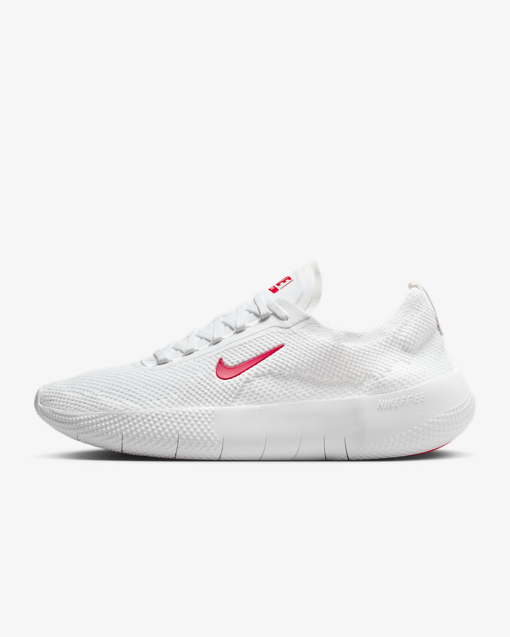 Nike Free 2025 男子训练鞋 - 白色/浅银灰/大学红