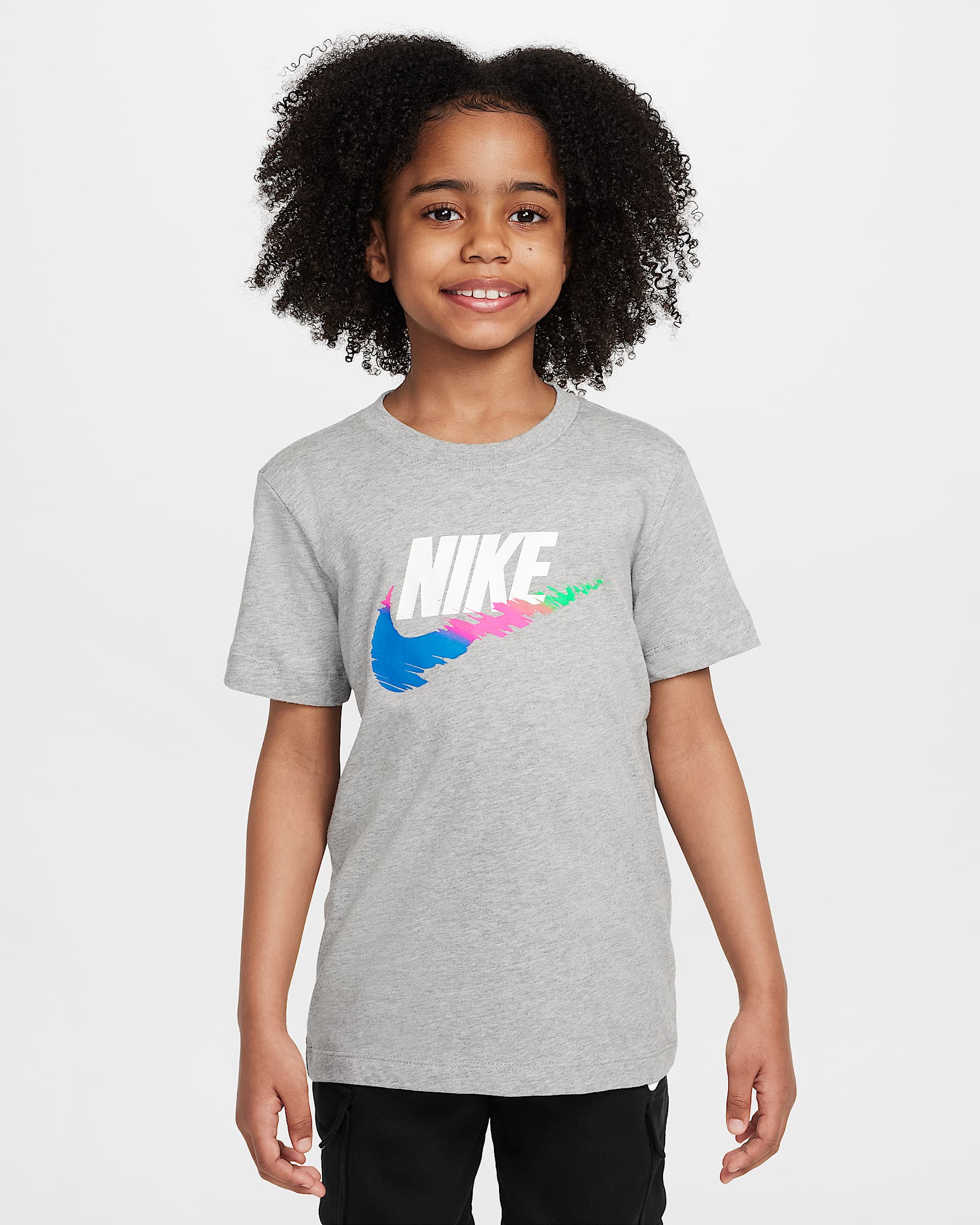 Nike Sportswear 大童T恤 - 调色暗灰