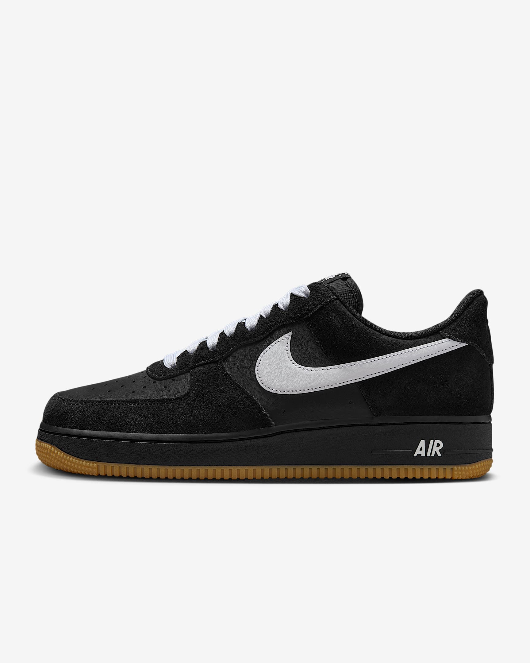 Nike Air Force 1 '07 LV8 男子空军一号运动鞋 - 黑/橡皮浅褐/白色