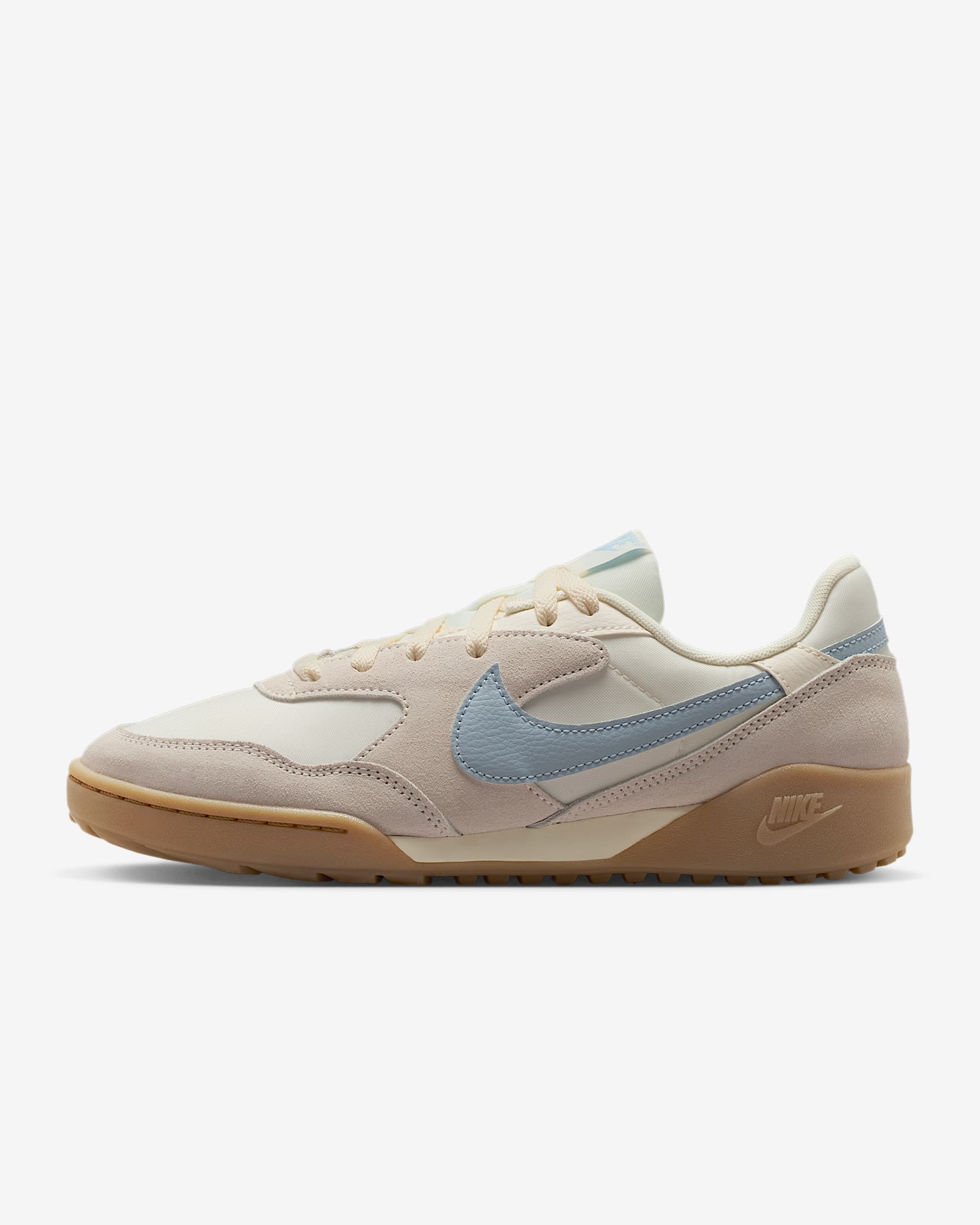 Nike Terra Manta Suede 女子运动鞋 - 淡象牙白/橡皮浅褐/浅军械蓝