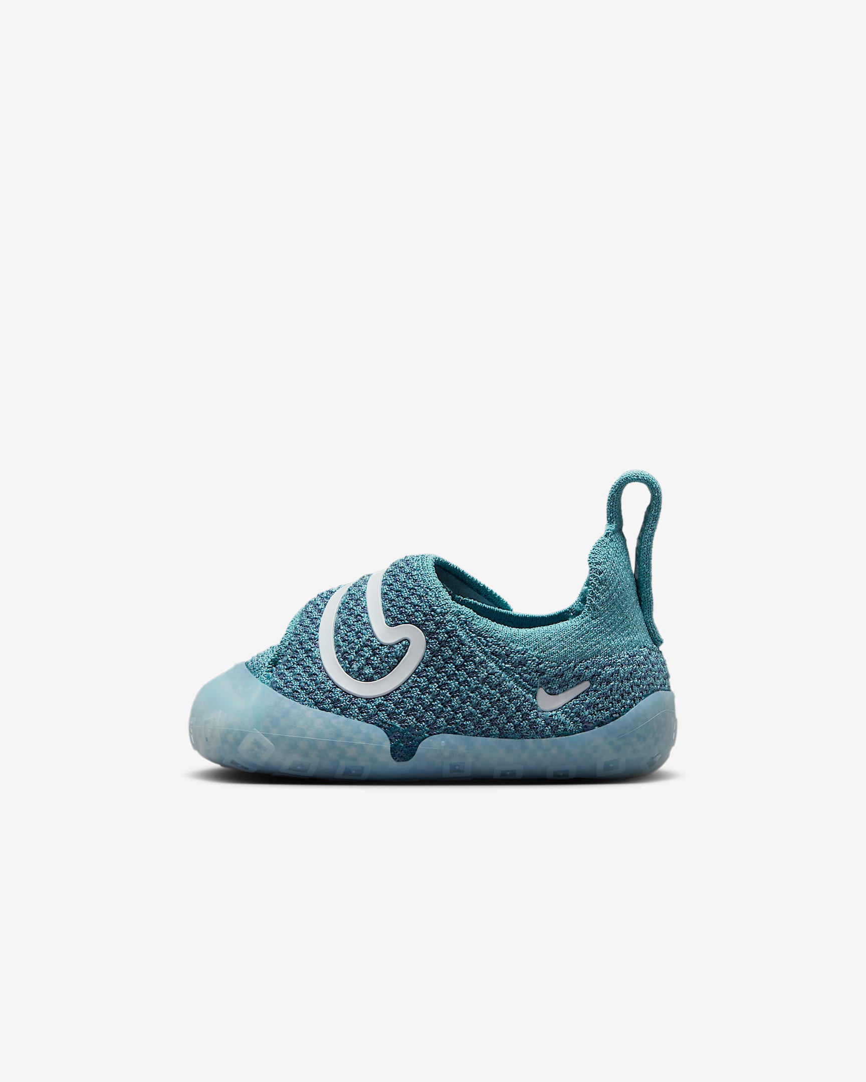 Nike Swoosh 1 婴童易穿脱运动鞋宝宝勾学步鞋 - 牛仔蓝绿/烟灰蓝/蔚蓝/白色