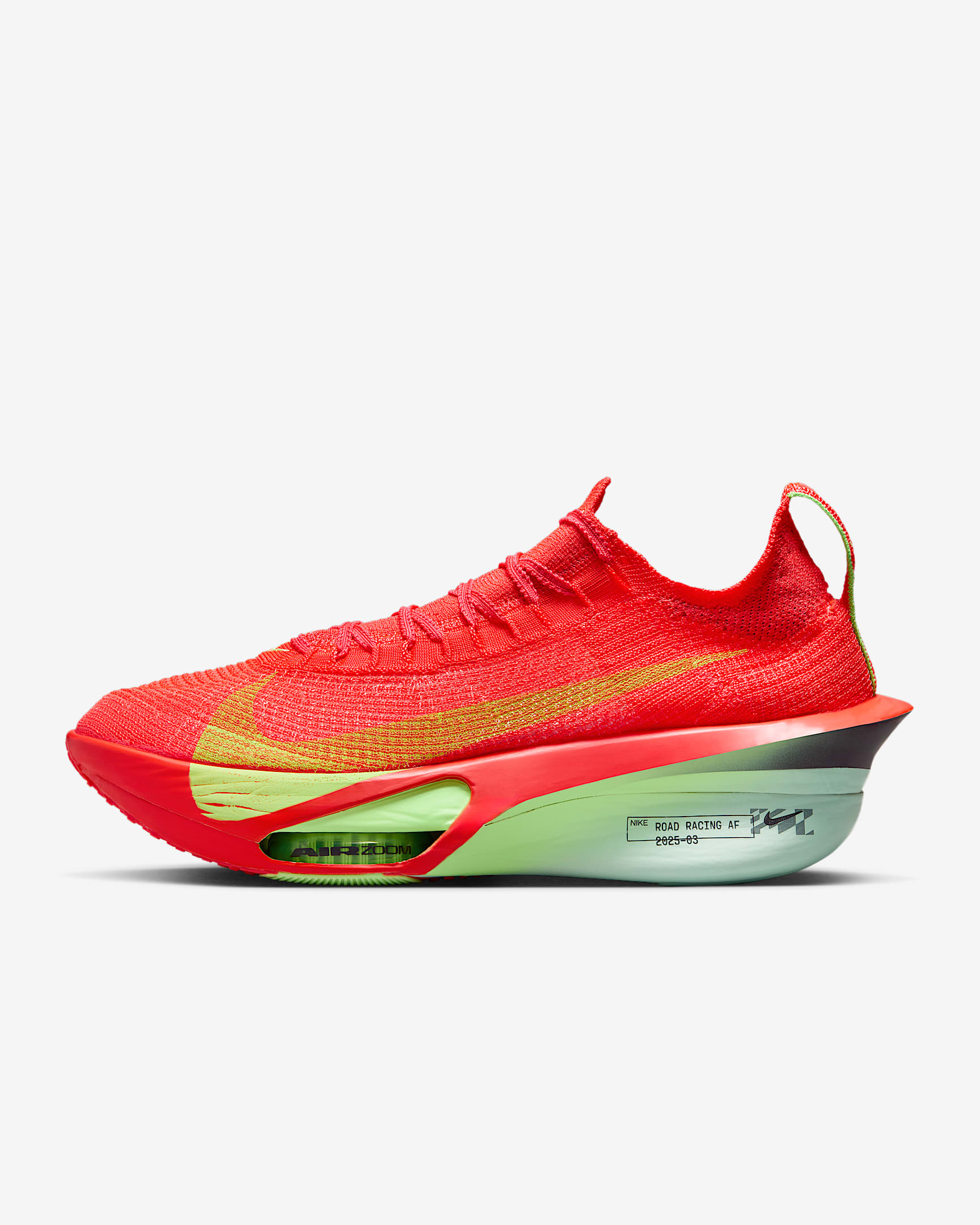 Nike Alphafly 3 男子公路竞速马拉松跑步鞋 - 亮深红/爆炸绿黄/泡沫薄荷绿/黑紫
