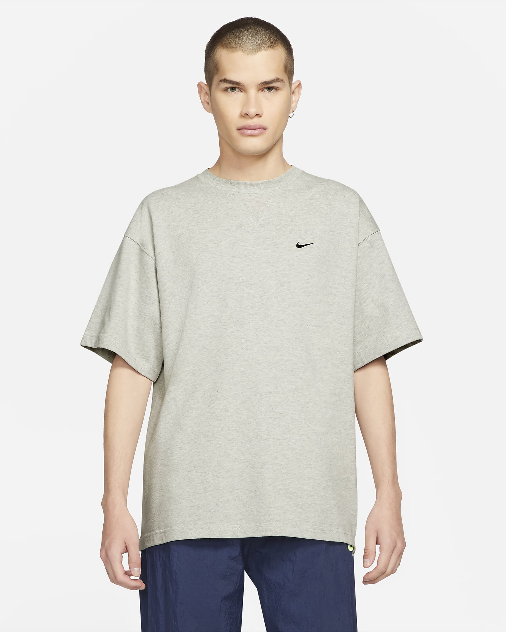 Nike x Kim Jones 男/女短袖T恤 - 麻灰