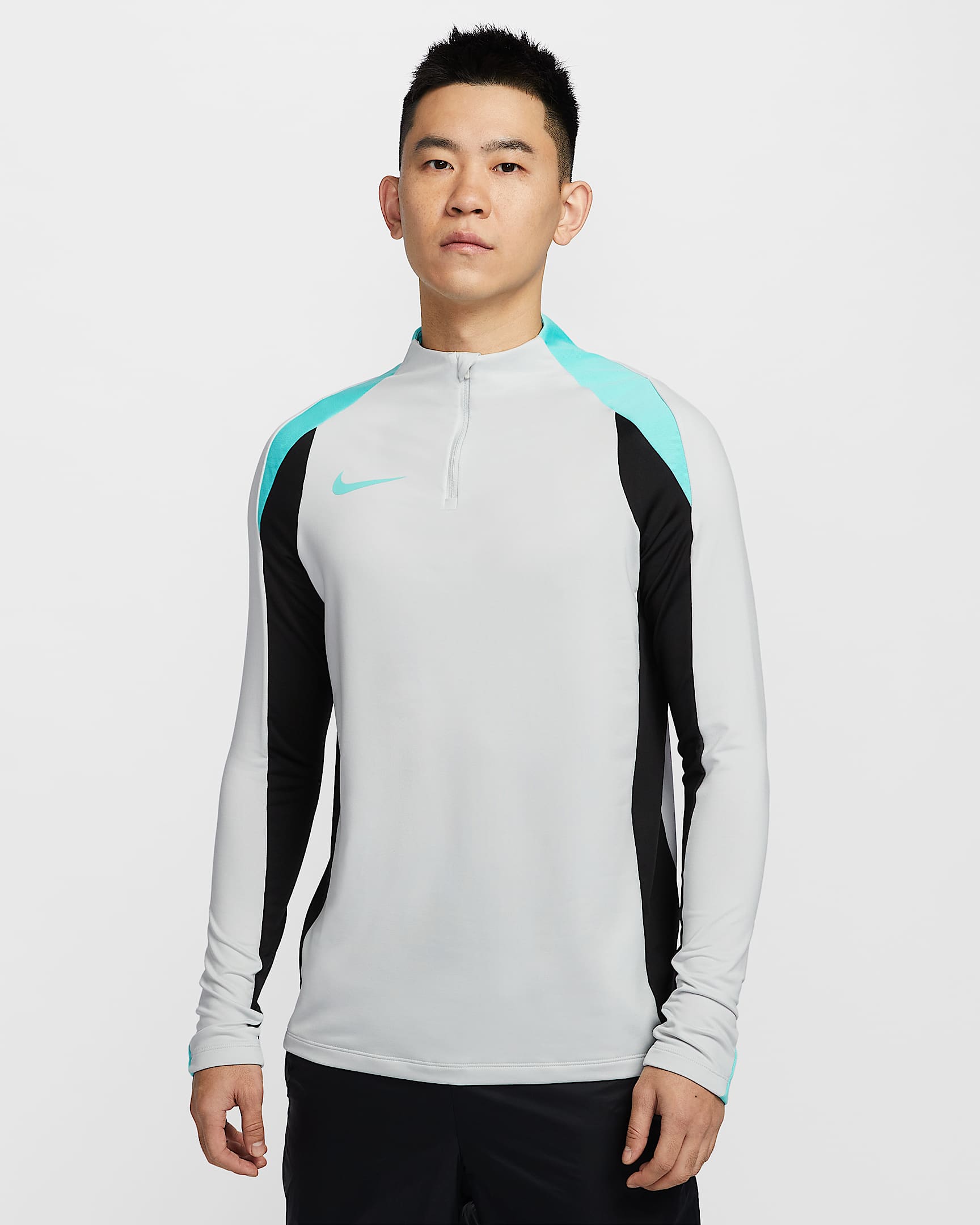 Nike Strike Dri-FIT 男子速干足球训练上衣 - 尘光子色/黑/活力宝蓝/活力宝蓝