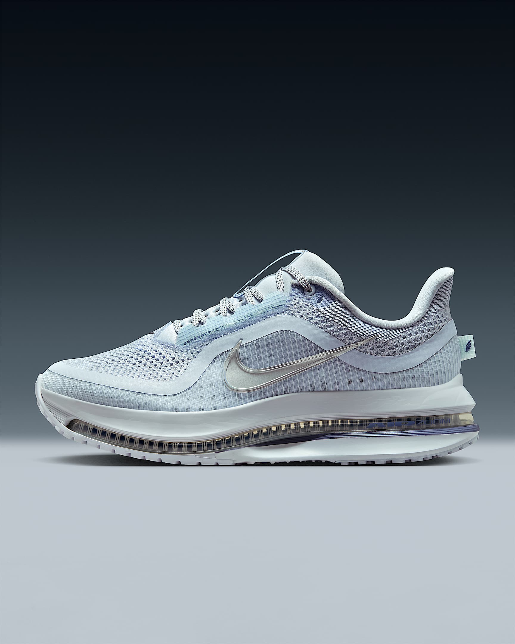 Nike Pegasus Premium 耐克顶级飞马女子公路跑步鞋 - 足球灰/世界靛青/白色/金属银灰