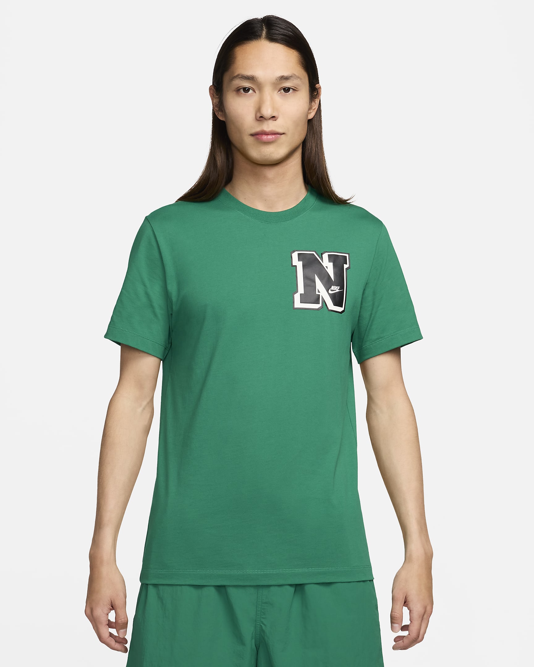 Nike Sportswear 男子复古T恤 - 孔雀绿