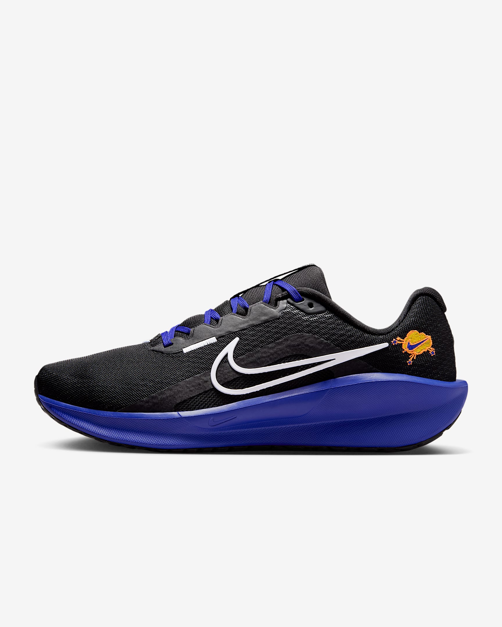 Nike Downshifter 13 男子公路跑步鞋 - 黑/和谐蓝/暗烟灰/白色