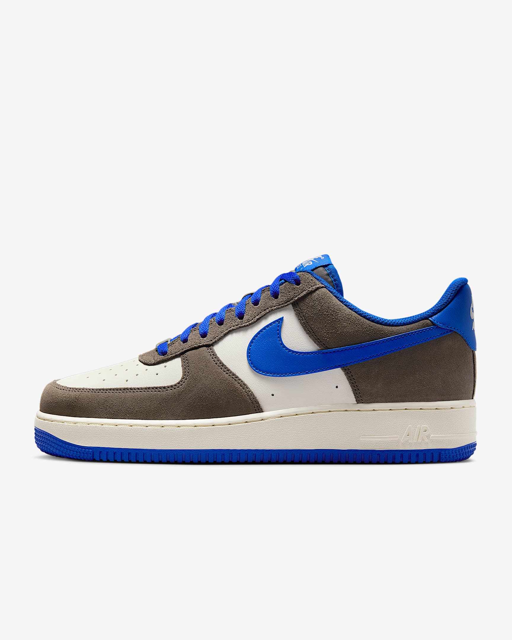 Nike Air Force 1 '07 LV8 男子空军一号运动鞋复古板鞋 - 洞穴石色/帆白/皇家蓝