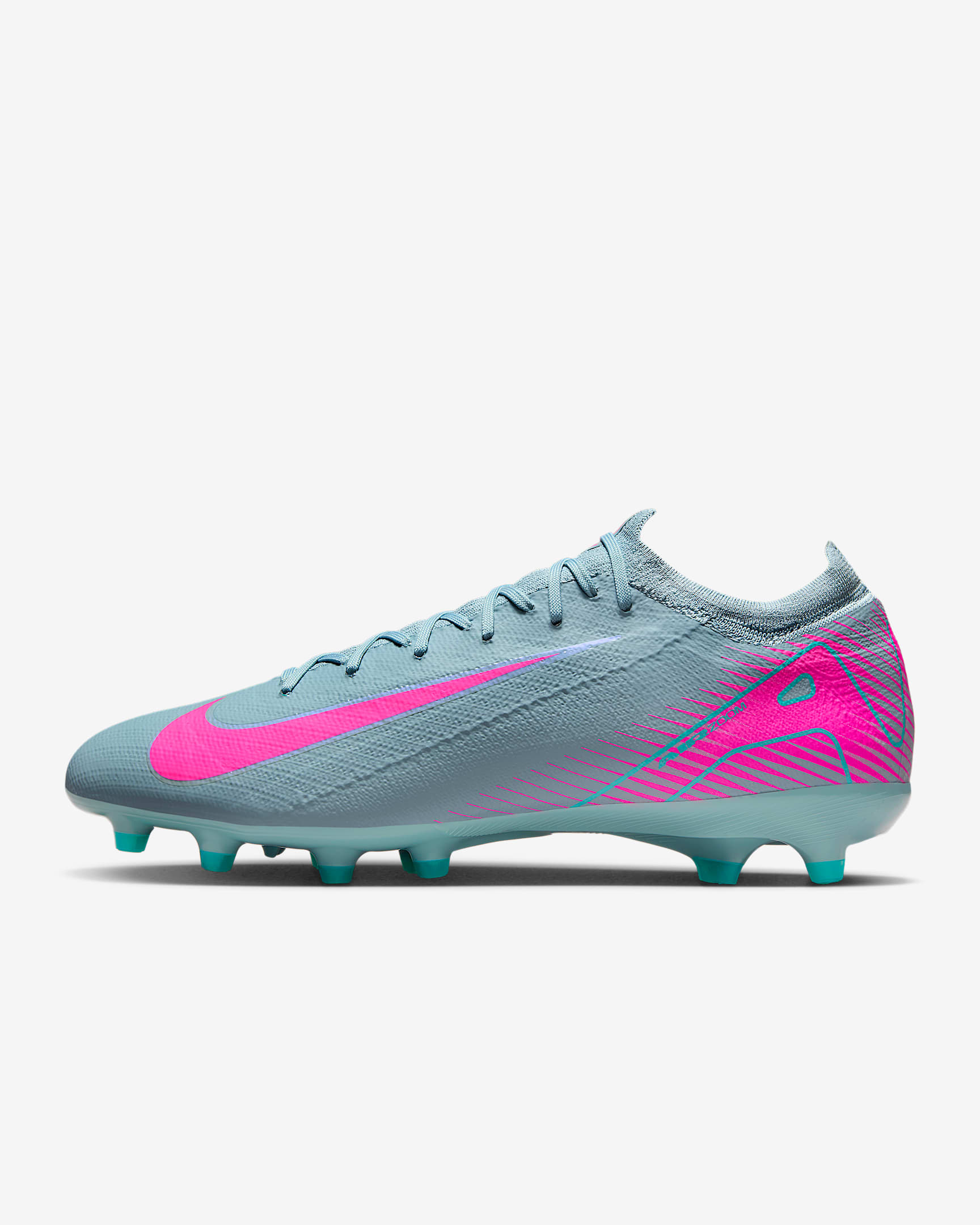 Nike Mercurial Vapor 16 Pro 耐克刺客系列人造草地低帮足球鞋 - 海洋深蓝/爆炸粉