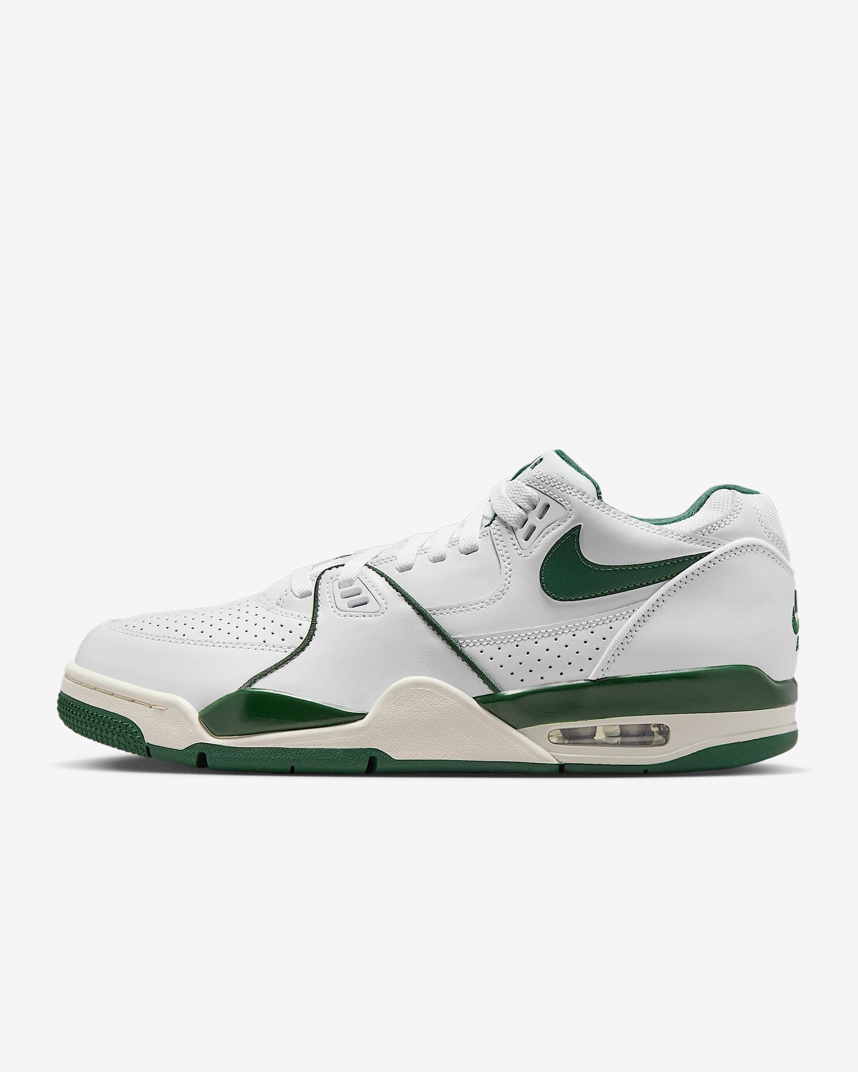 Nike Air Flight '89 Low 男子运动鞋 - 白色/幻影灰白/冷杉绿