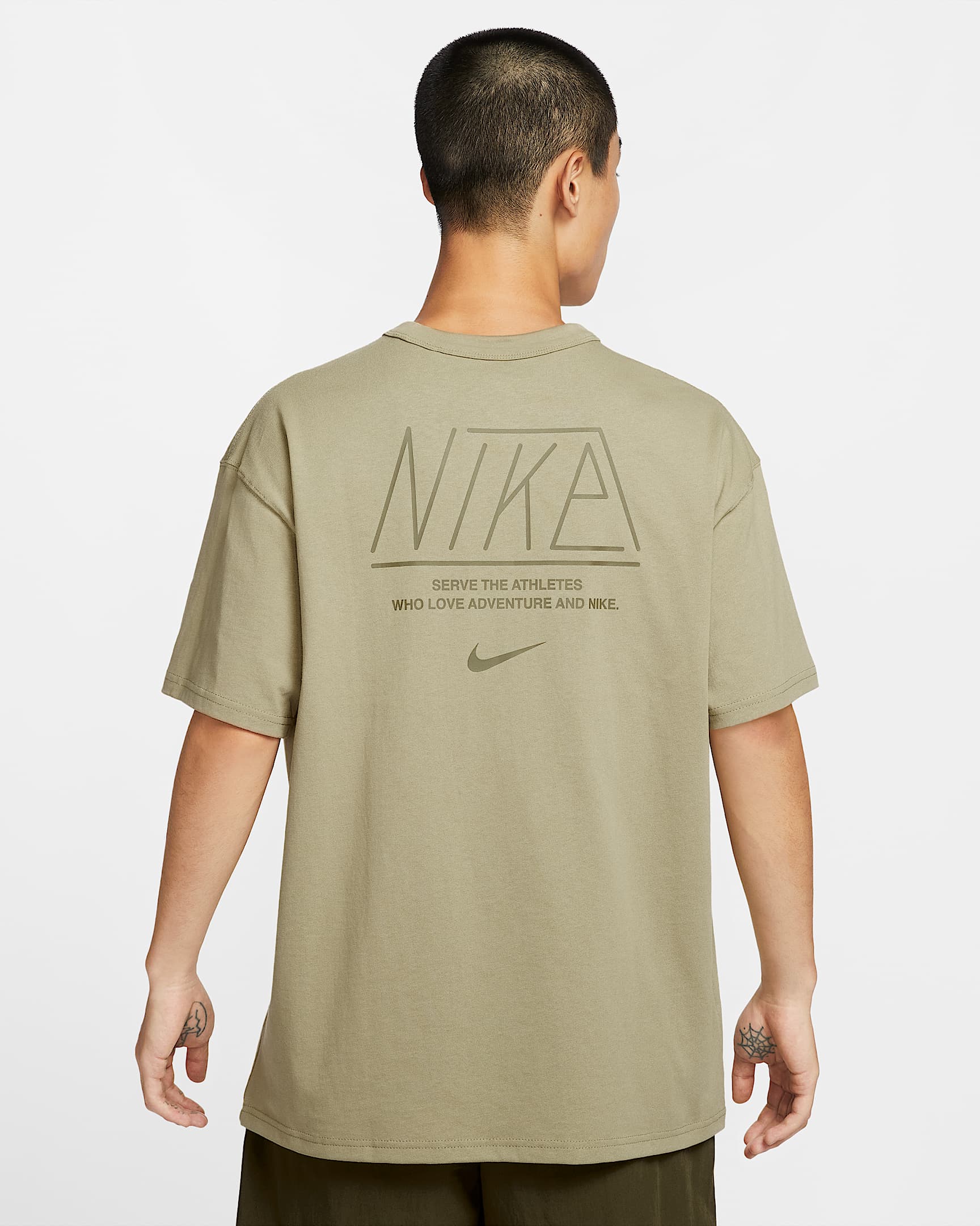 Nike Sportswear Premium Essentials 男子T恤 - 橄榄绿