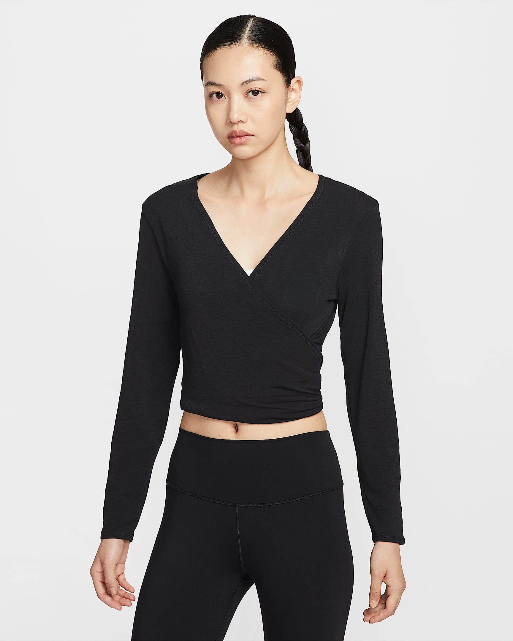 Nike One Relaxed Dri-FIT 女子速干上衣 - 黑/暗烟灰