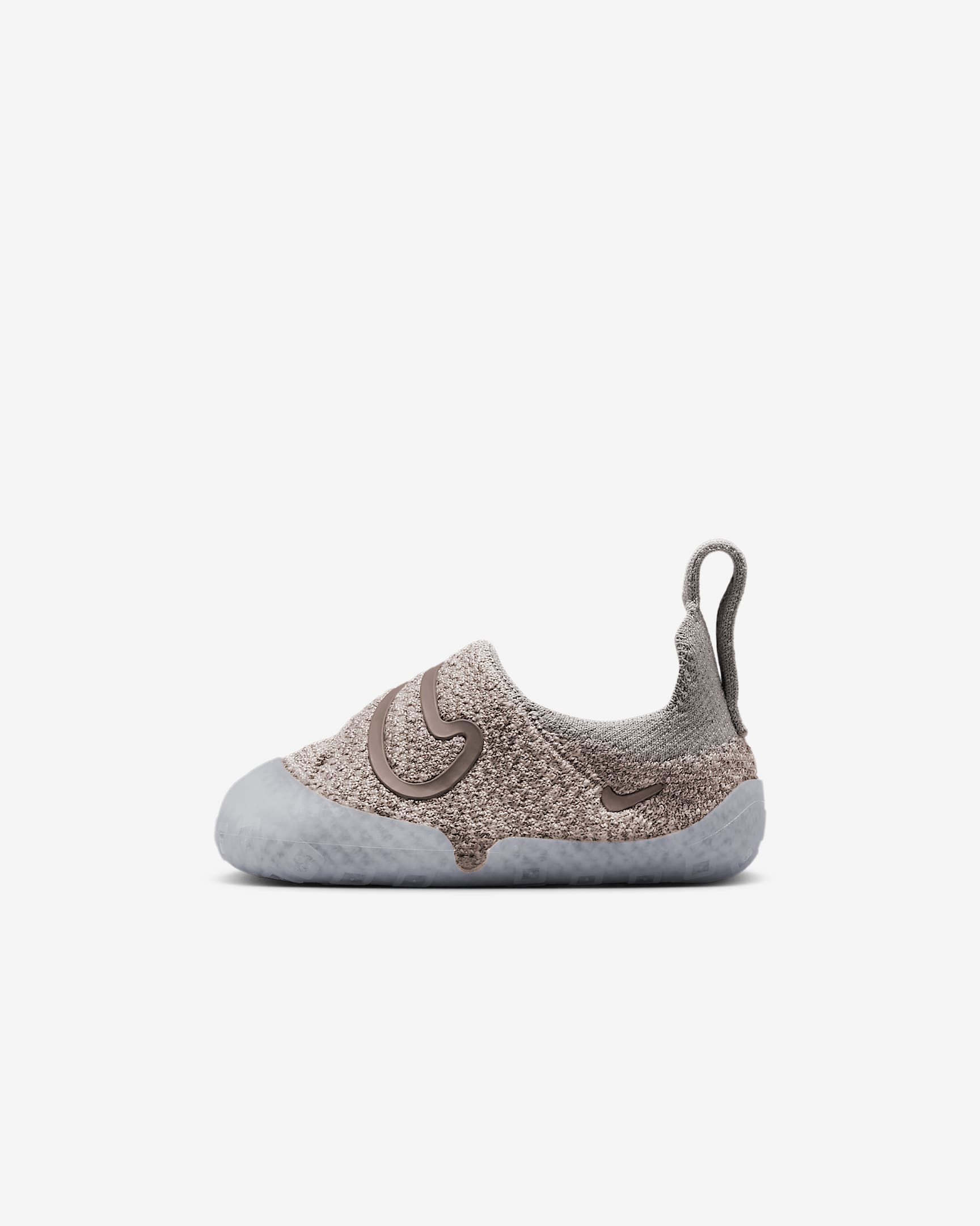 Nike Swoosh 1 婴童易穿脱运动鞋宝宝勾学步鞋 - 大学灰/浅土褐/貂棕