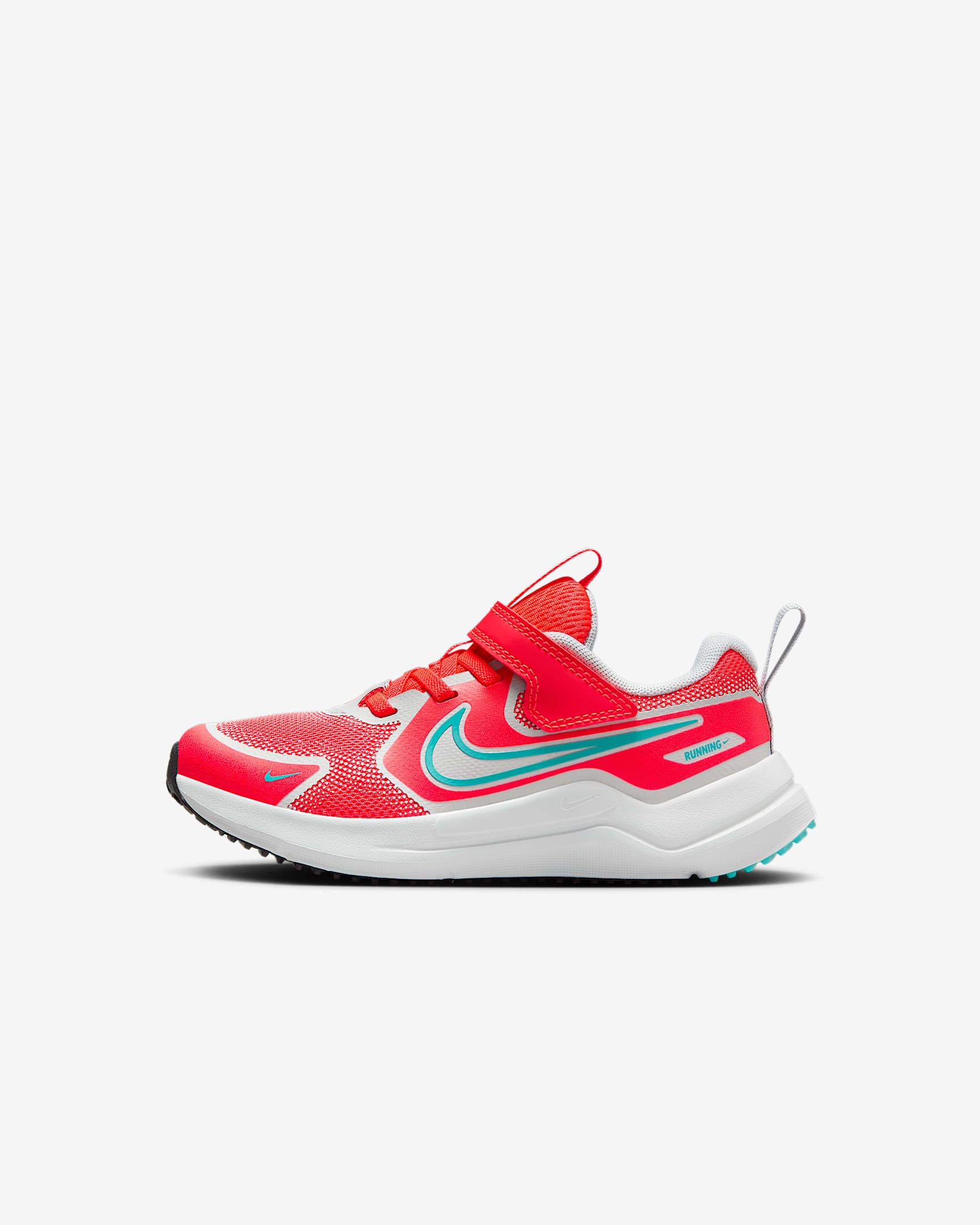 Nike Cosmic Runner 耐克宇宙一号幼童易穿脱运动鞋 - 亮深红/白金色/黑/仙人掌绿