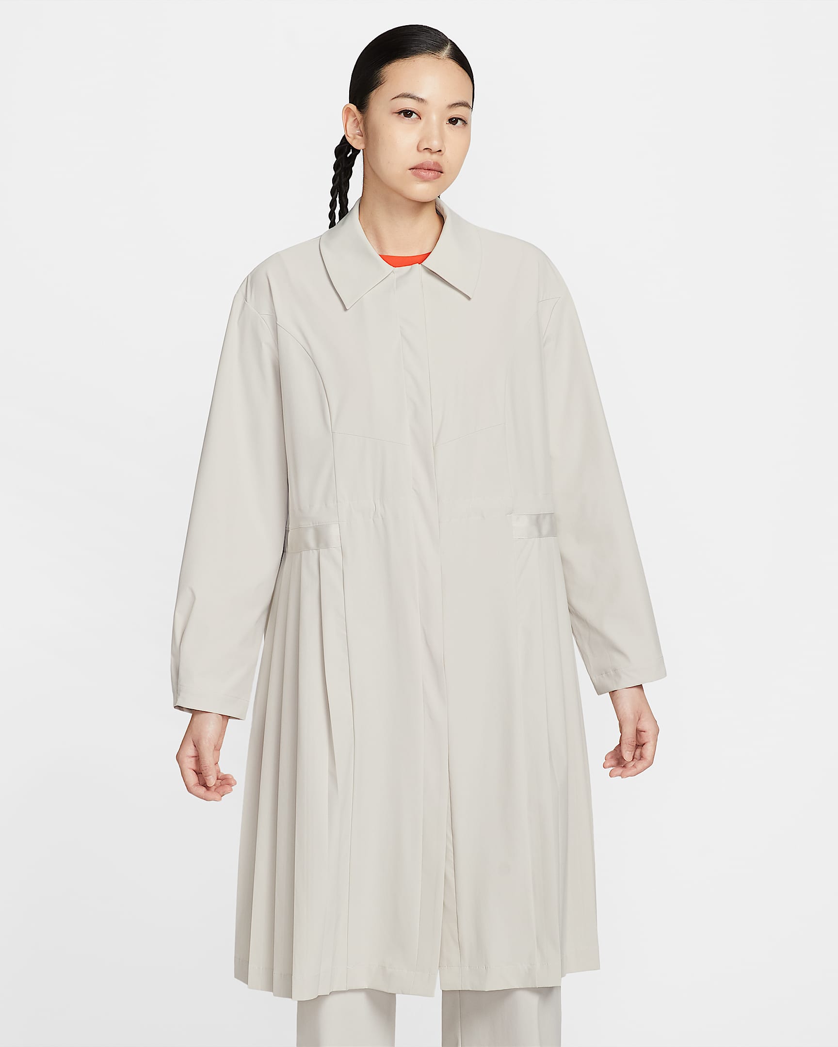 Nike 24.7 PerfectStretch Dri-FIT 女子速干 Oversize 风风衣 - 浅土褐/浅铁矿石灰