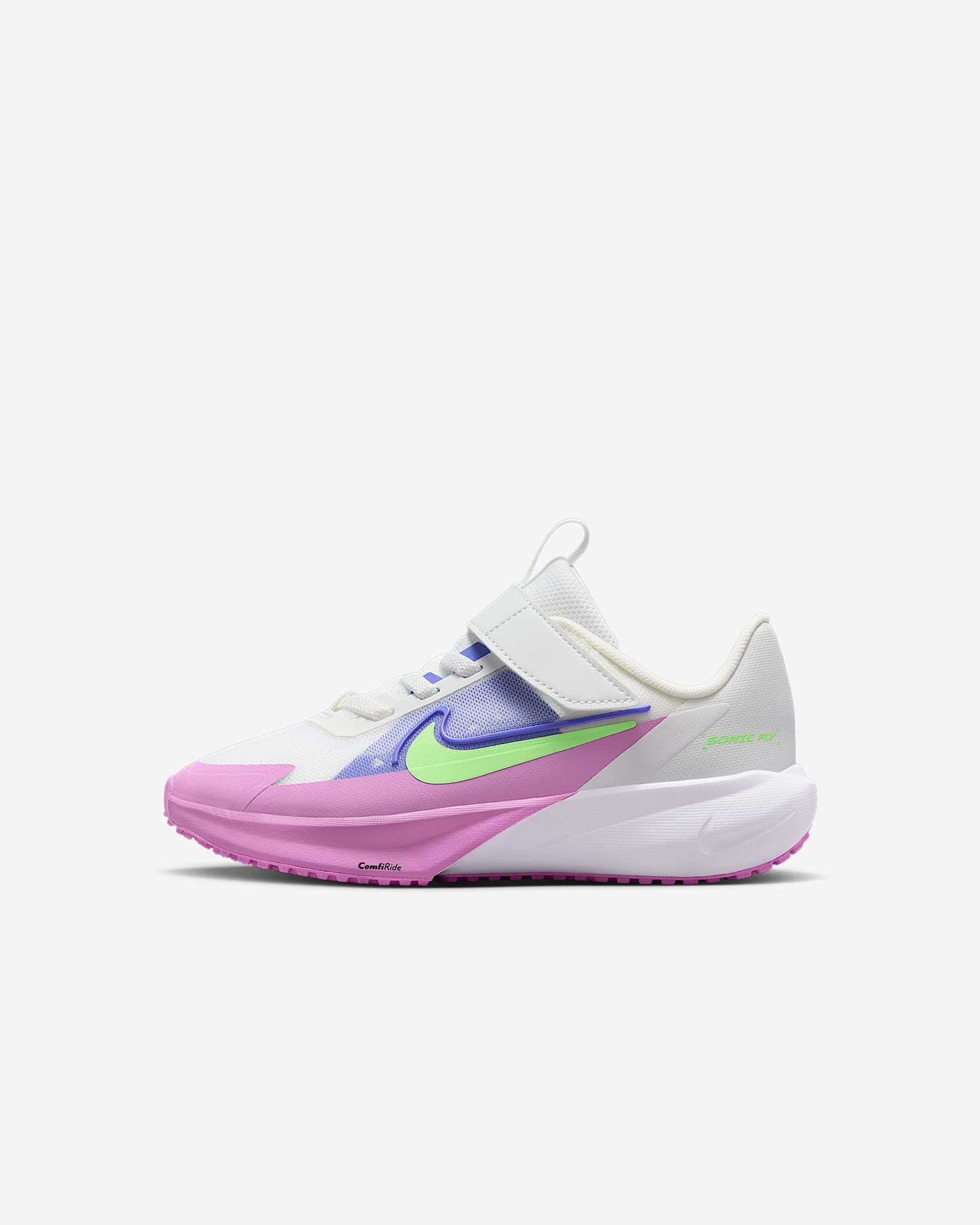 Nike Sonic Fly 耐克超音速号幼童跑步鞋 - 山峰白/宝石蓝/浅品红/爆炸绿黄