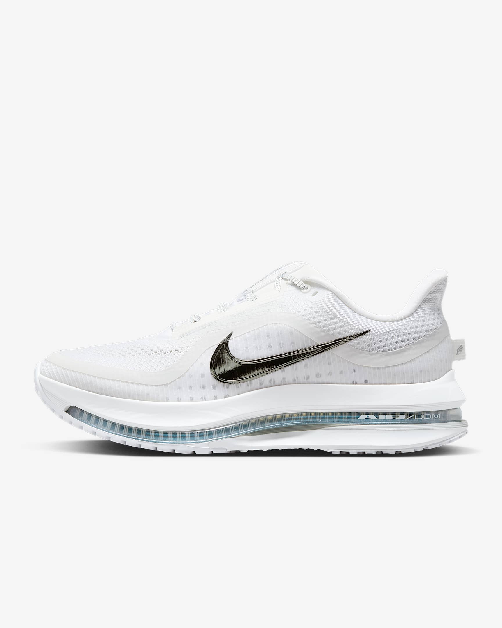 Nike Pegasus Premium 耐克顶级飞马男子公路跑步鞋 - 白色/金属银/金属银
