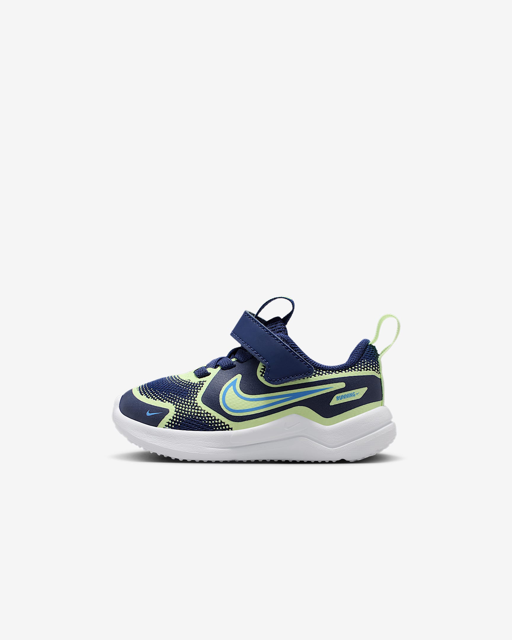Nike Cosmic Runner 耐克宇宙一号婴童易穿脱运动鞋 - 空间蓝/微黄绿/大学蓝