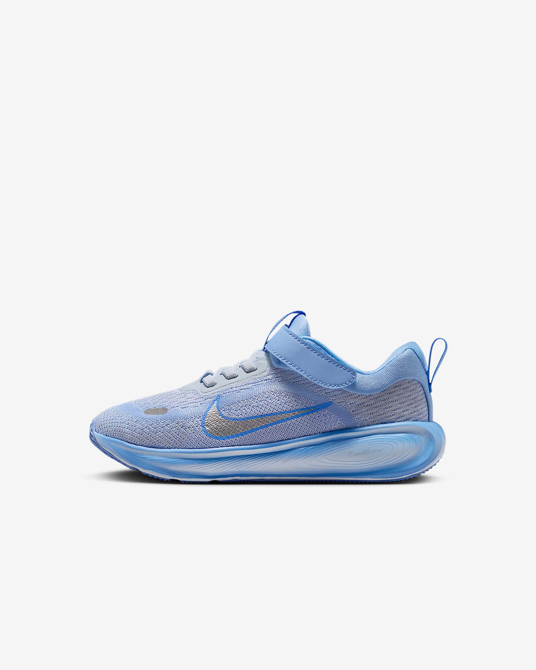 Nike Stellar Ride 幼童运动鞋 - 铝蓝/足球灰/脉冲宝石蓝/金属银