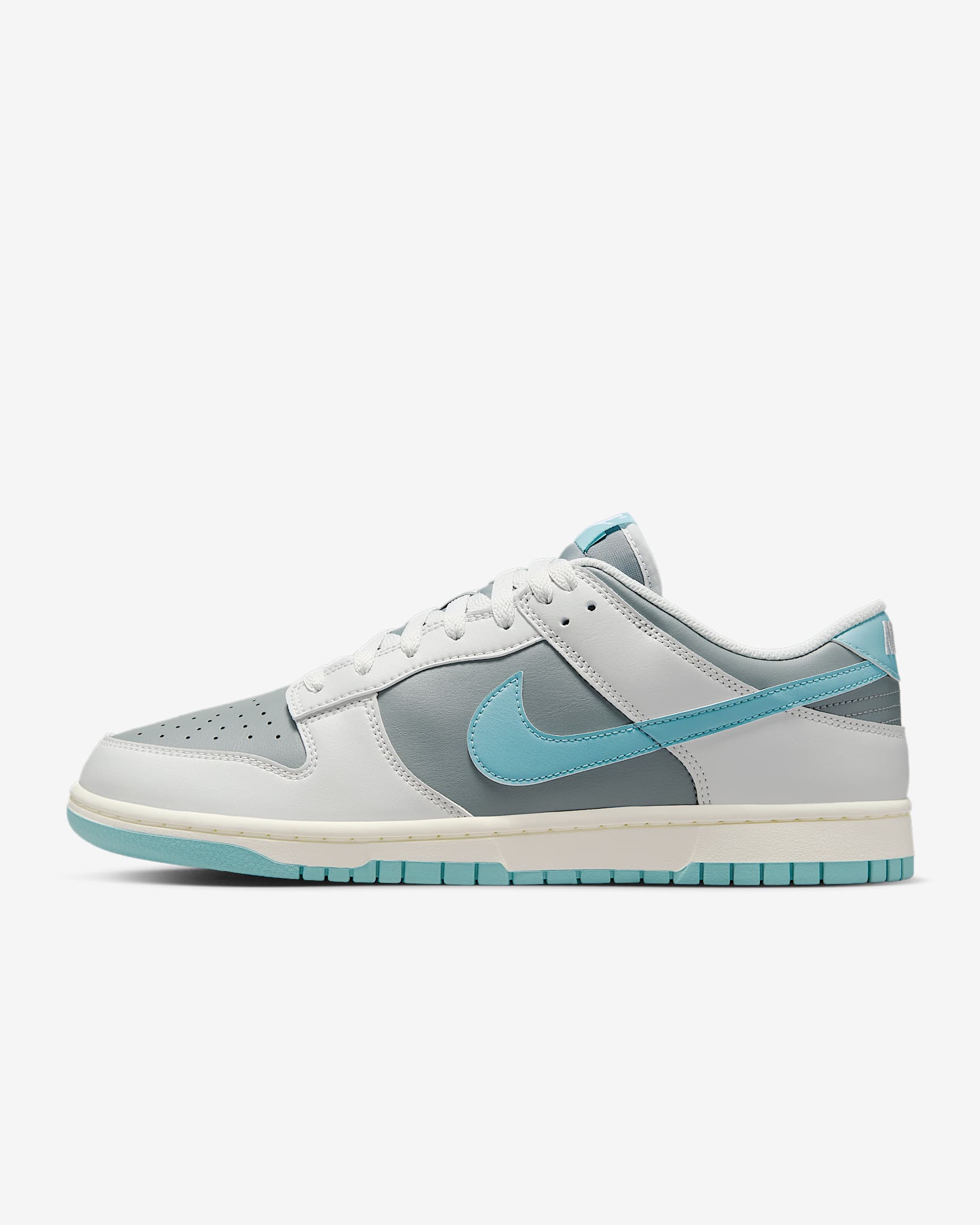 Nike Dunk Low Retro 男子运动鞋板鞋 - 尘光子色/烟灰/帆白/牛仔蓝绿
