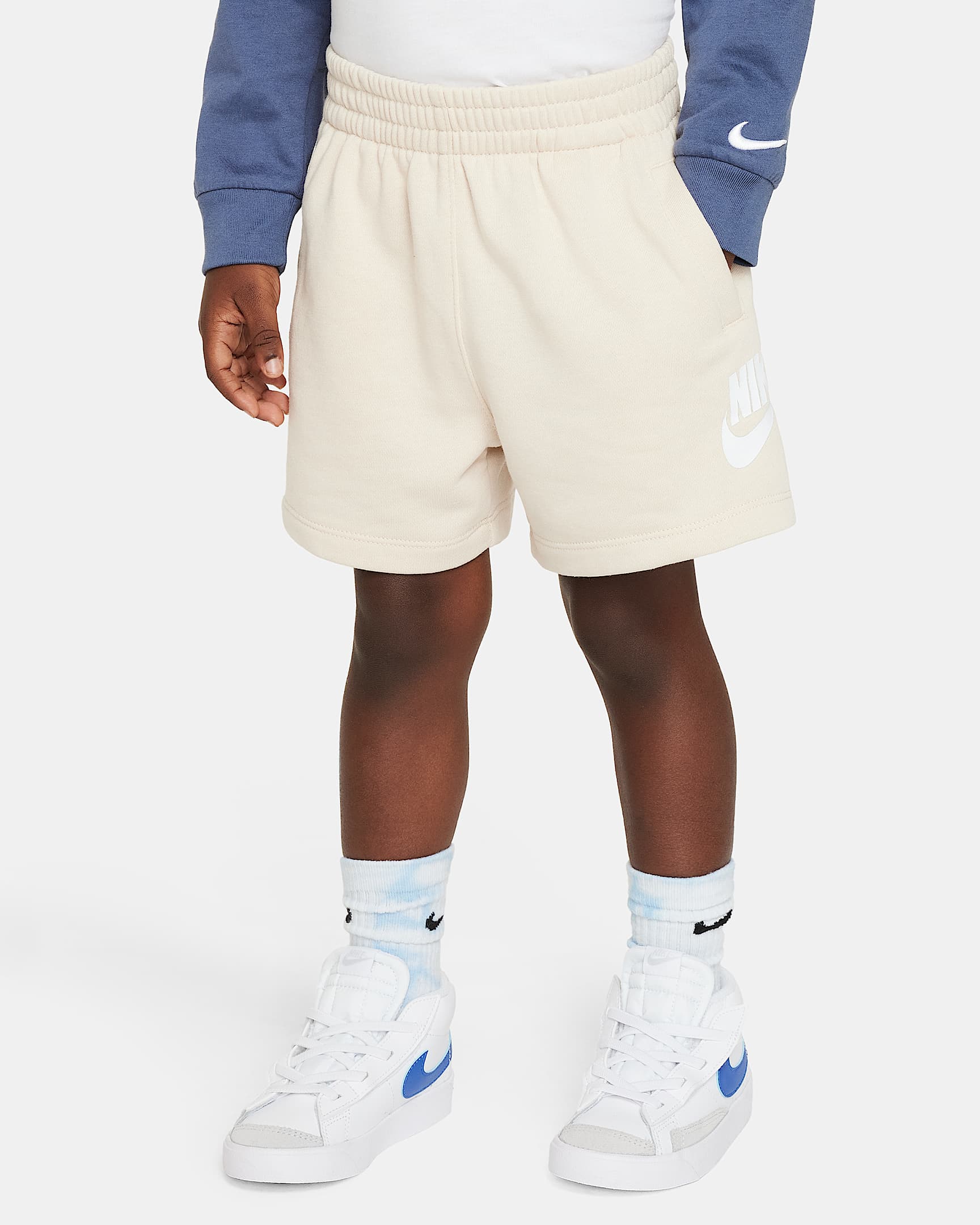 Nike Sportswear Club 婴童法式毛圈短裤 - 沙堆白