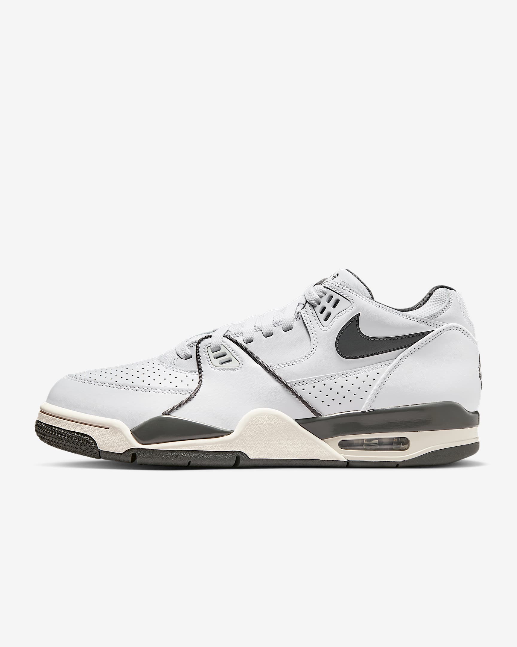 Nike Air Flight '89 Low 男子运动鞋 - 白色/幻影灰白/铁灰