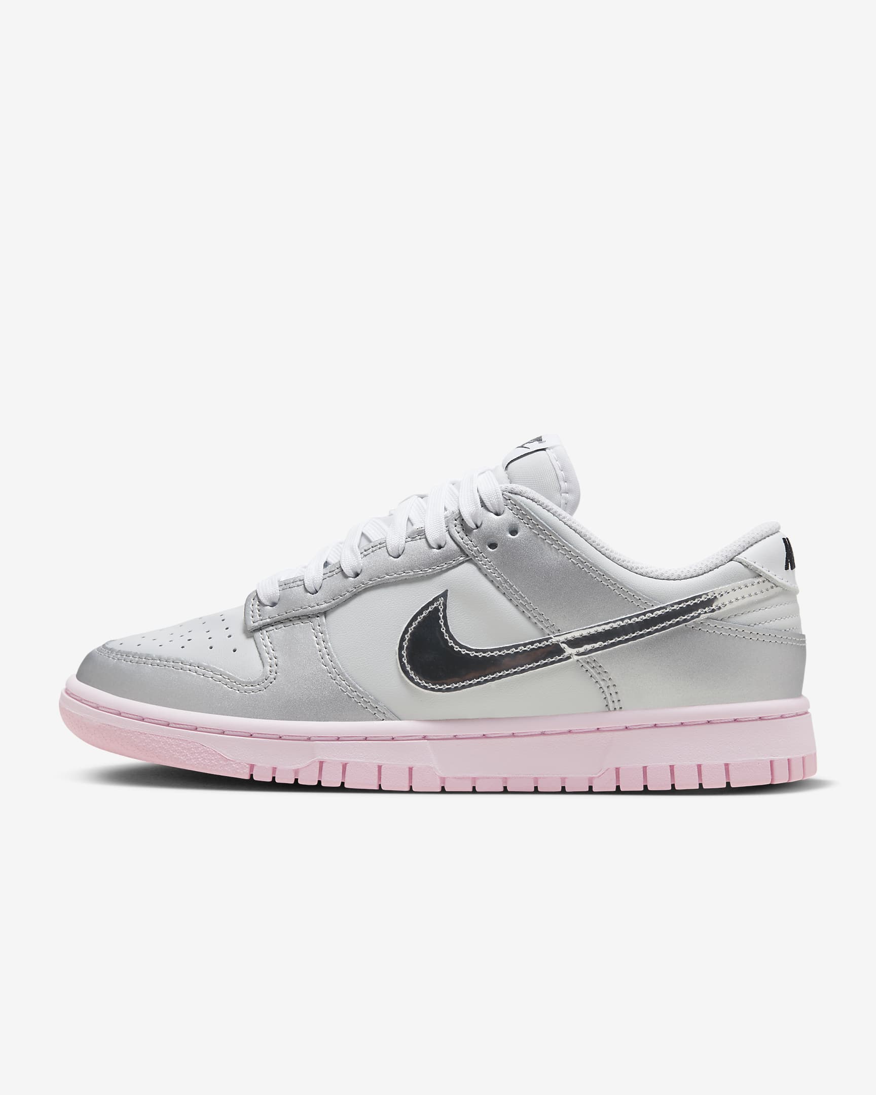 Nike Dunk Low LX 女子运动鞋 Y2K 复古板鞋 - 尘光子色/泡沫粉/中柔粉/金属银